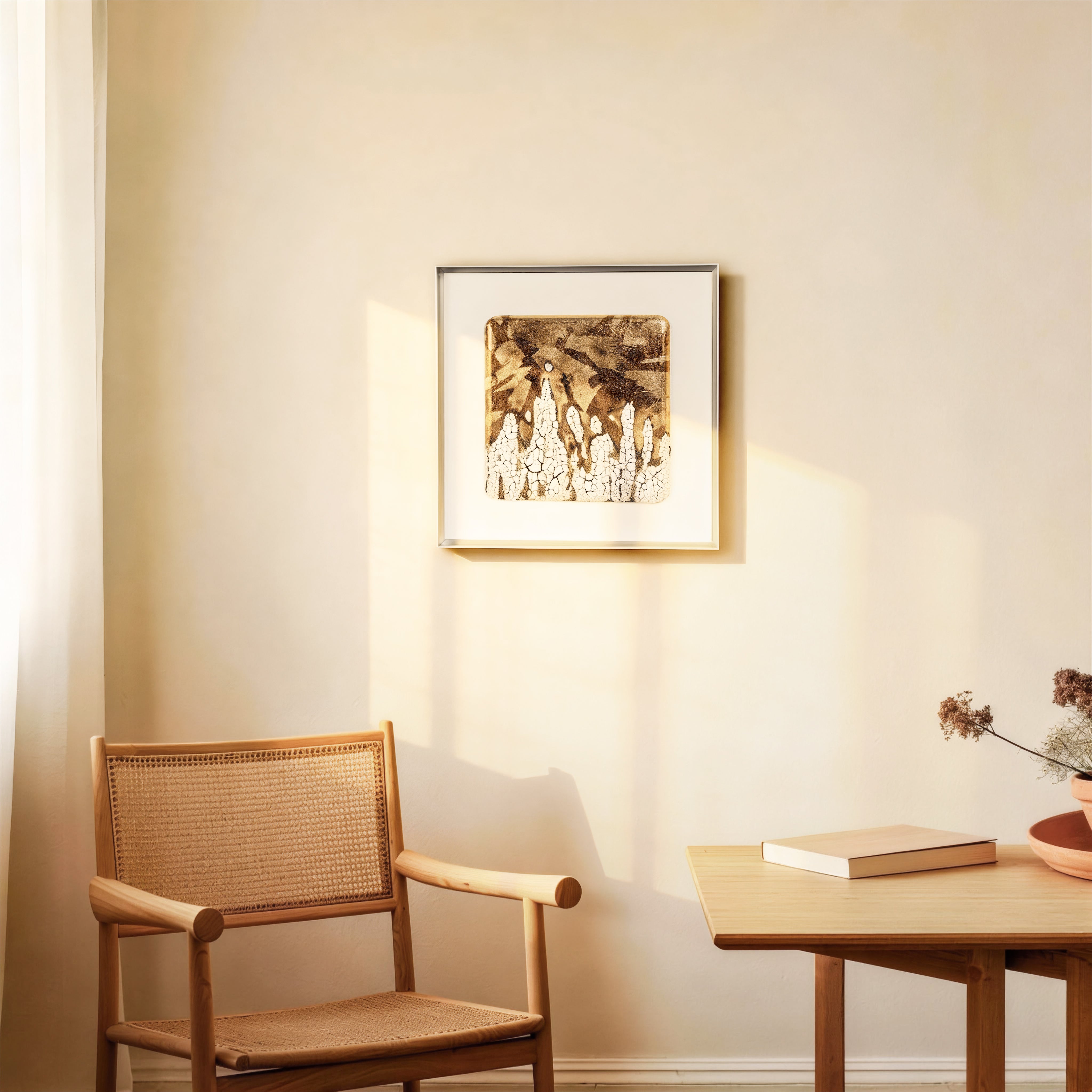 Primal Earth texture Fired Foil Handcrafted Art