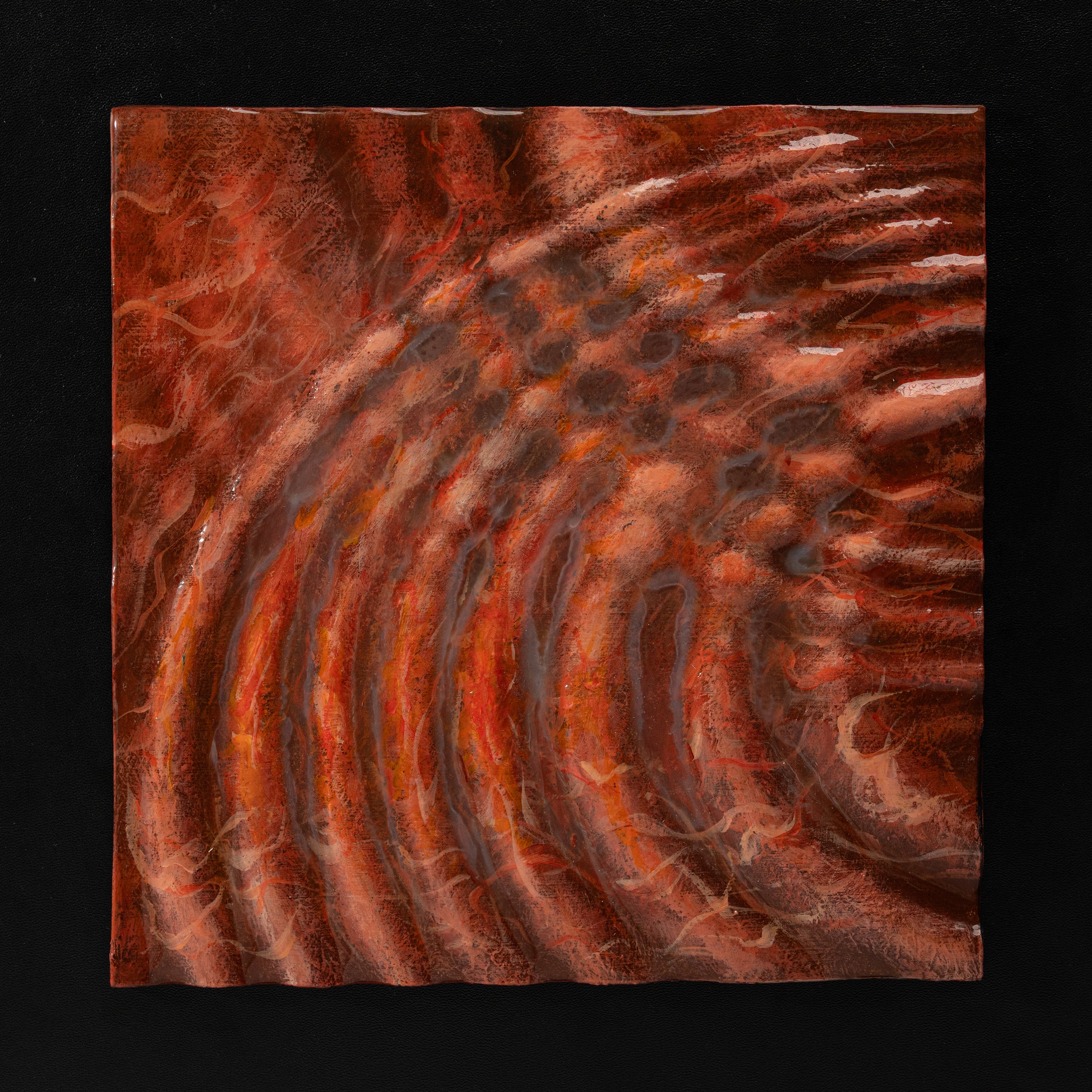 Ripples Texture Handcrafted Solid Art