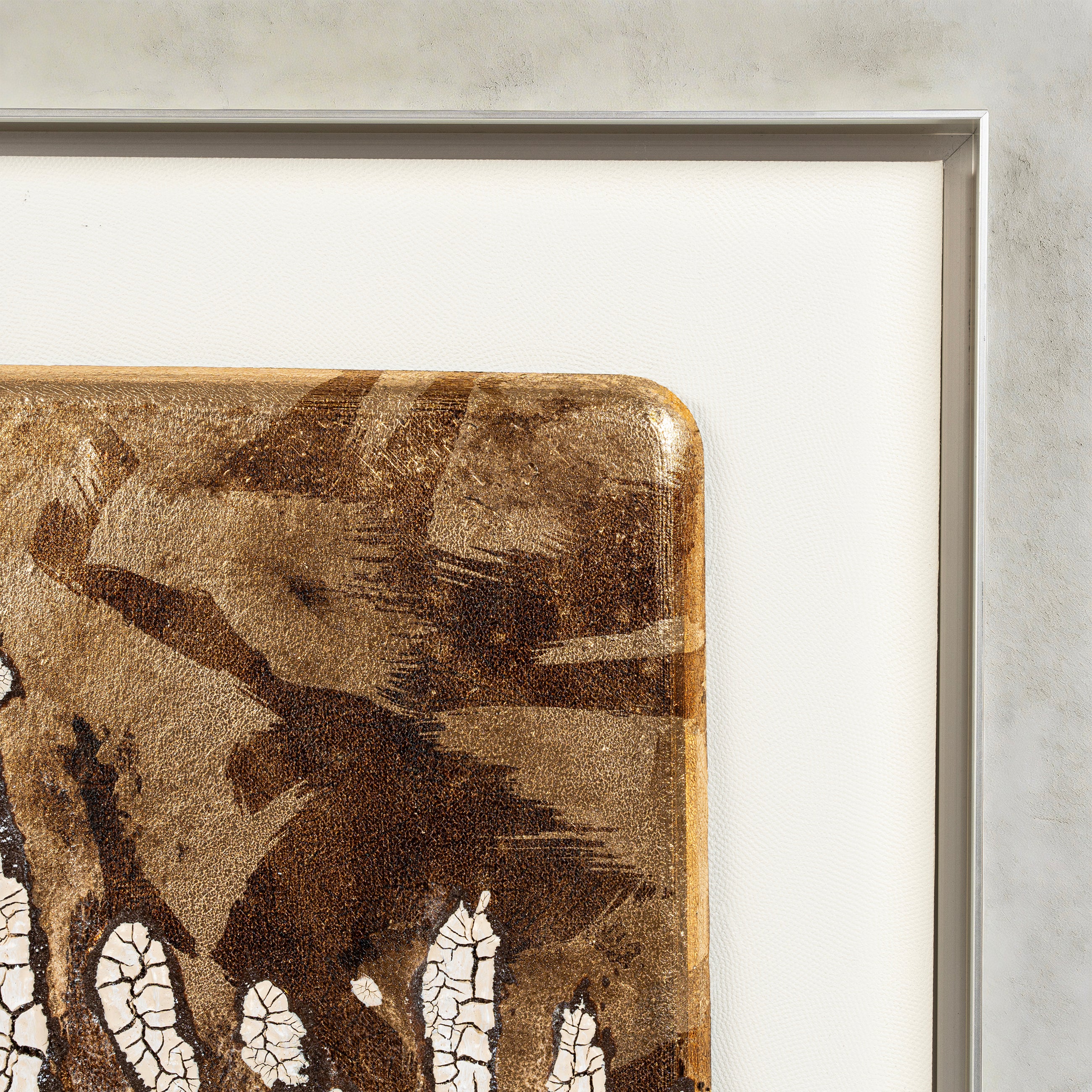 Primal Earth texture Fired Foil Handcrafted Art