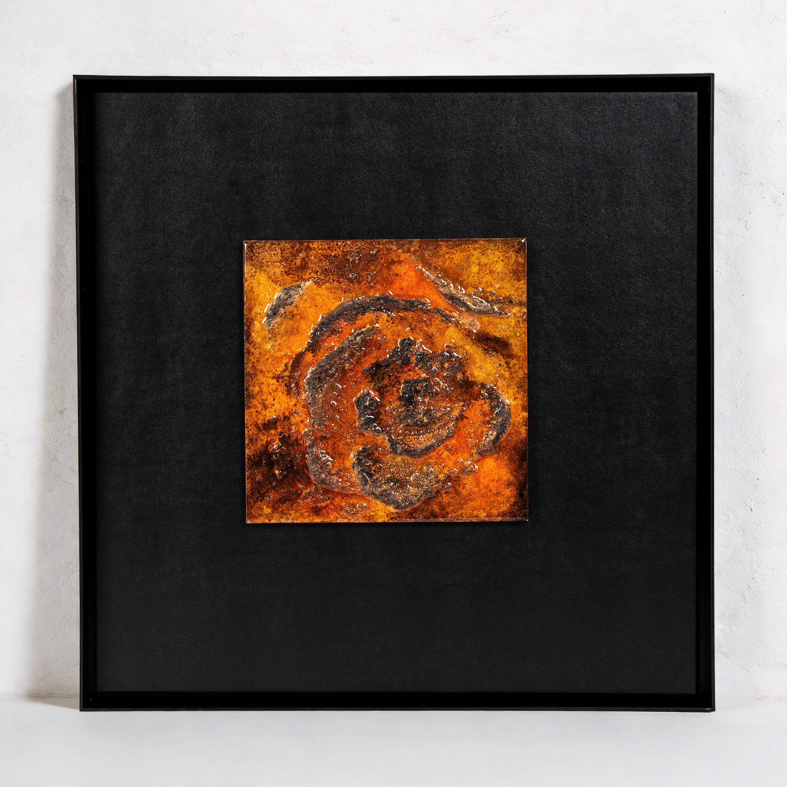The Blazing Rose Texture Handcrafted Art