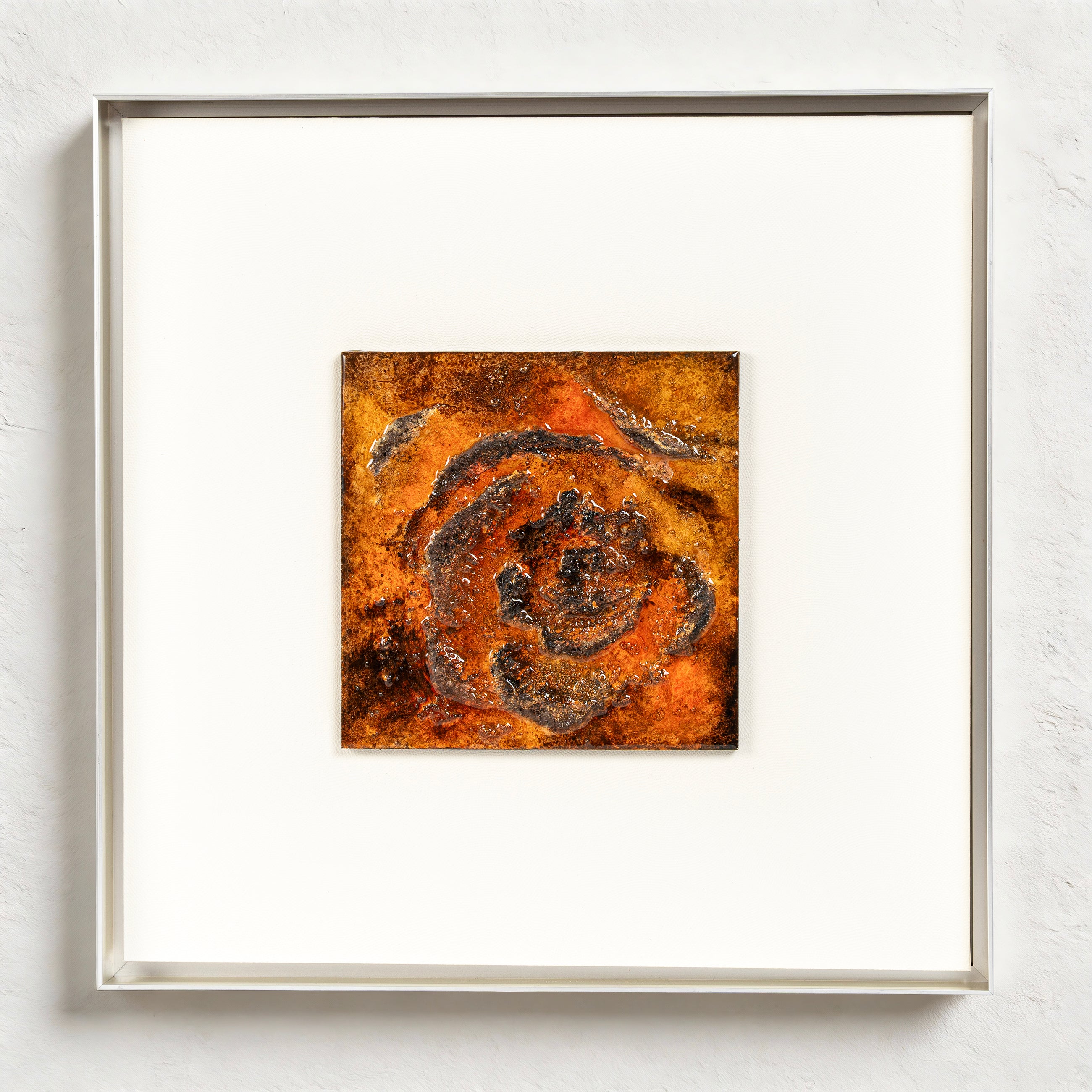 The Blazing Rose Texture Handcrafted Art