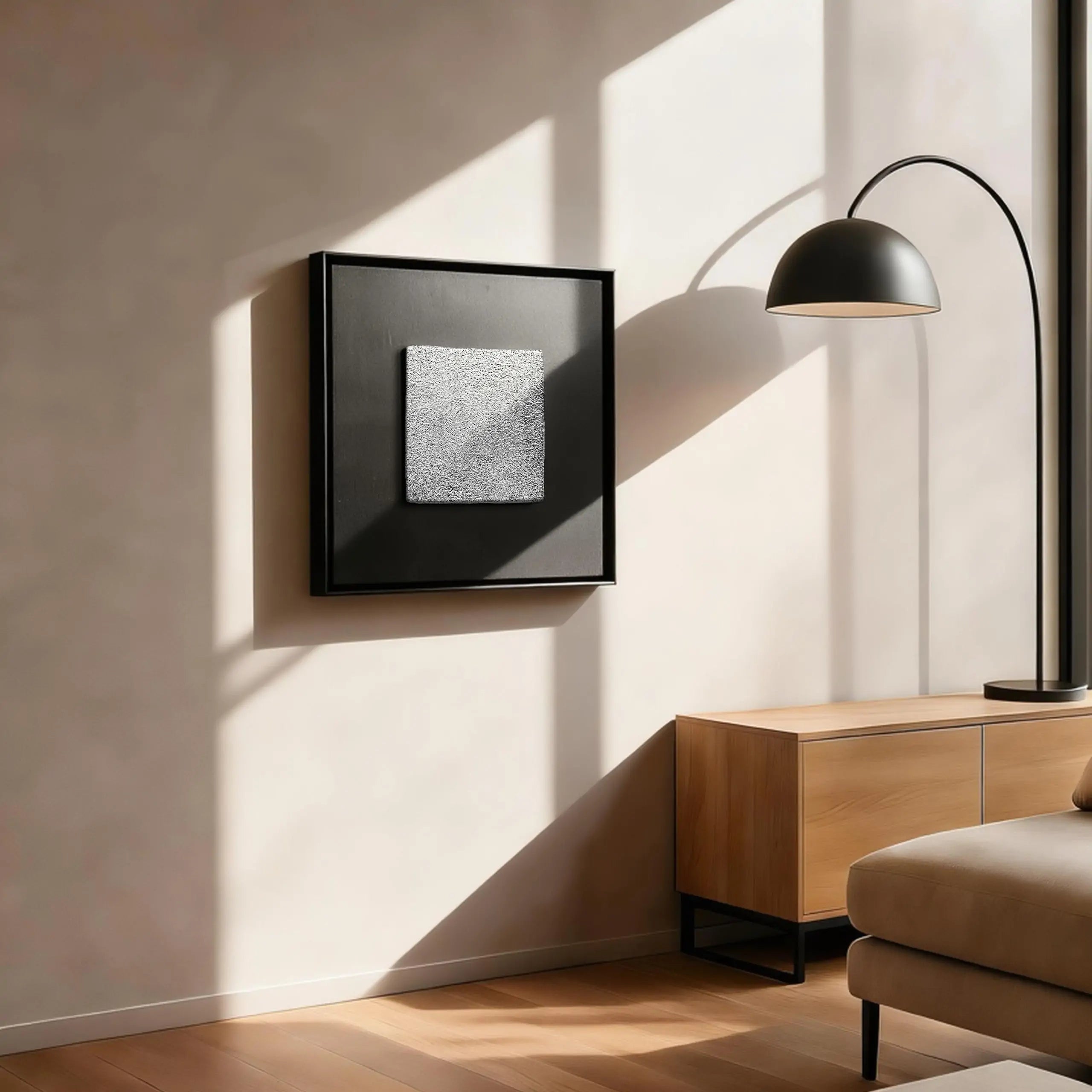 Forest Revival Handcrafted Silver Foil Art