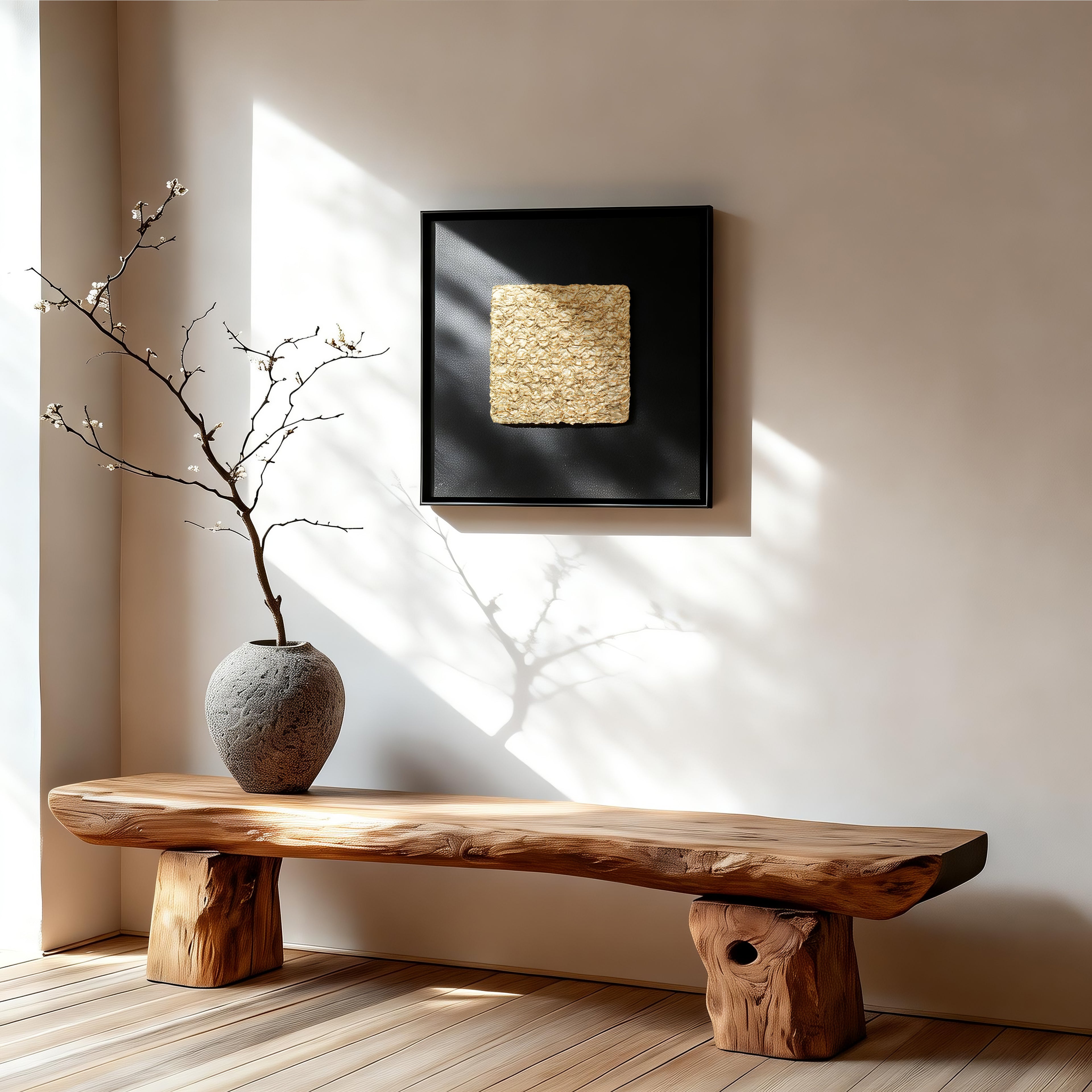 Flowing Abundance Terrain Handcrafted Gilded Foil Art