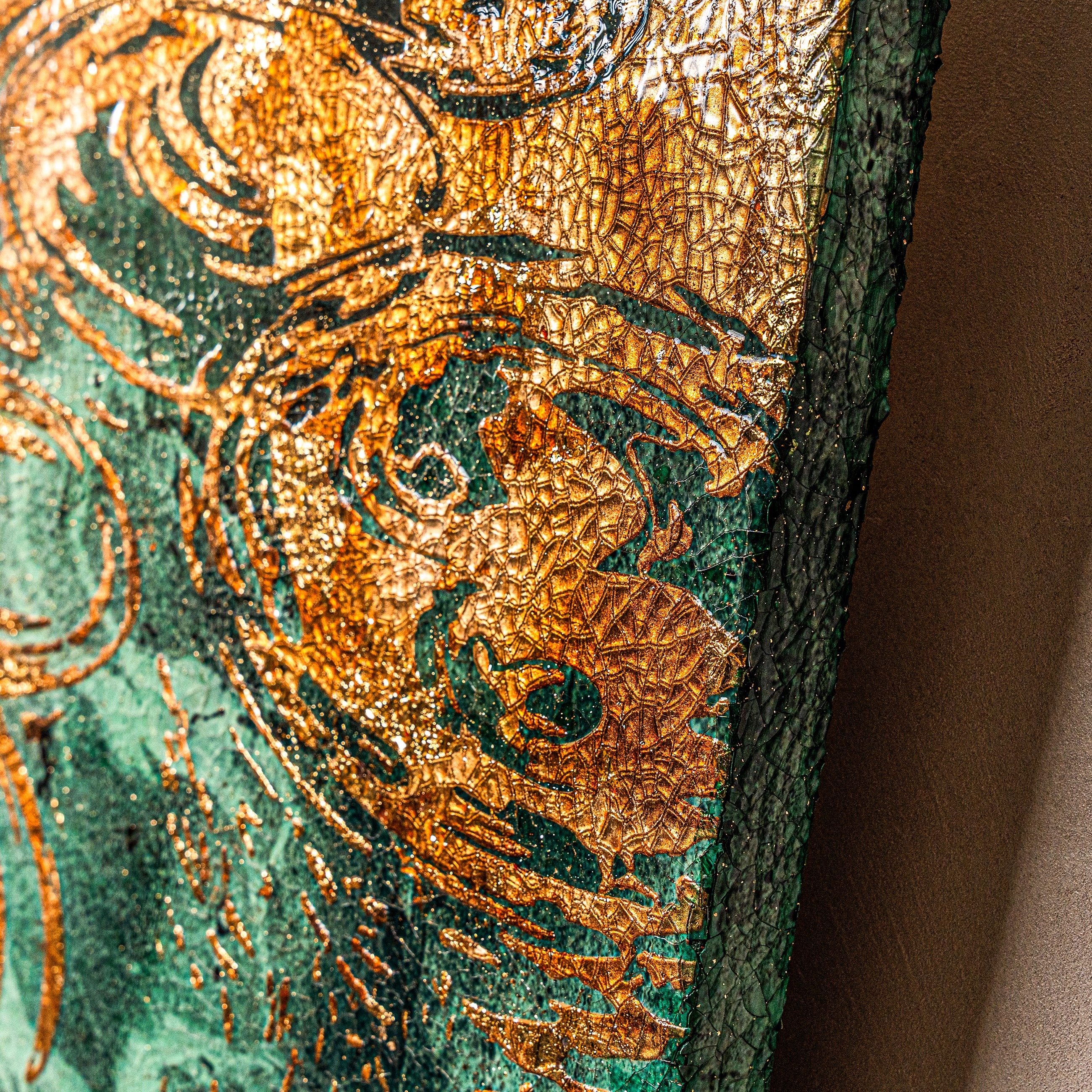 Spring and Ripples Fired Foil Handcrafted Art