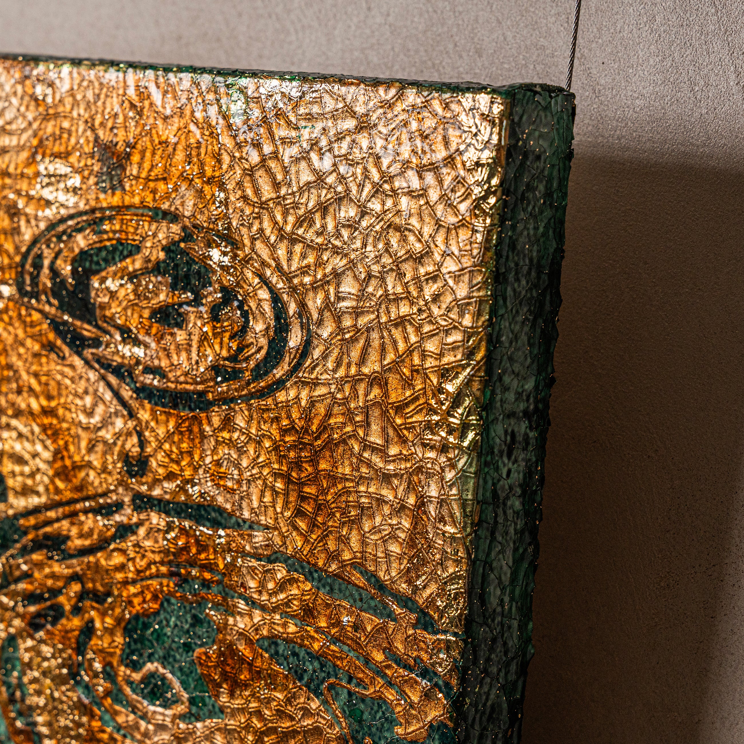 Spring and Ripples Fired Foil Handcrafted Art