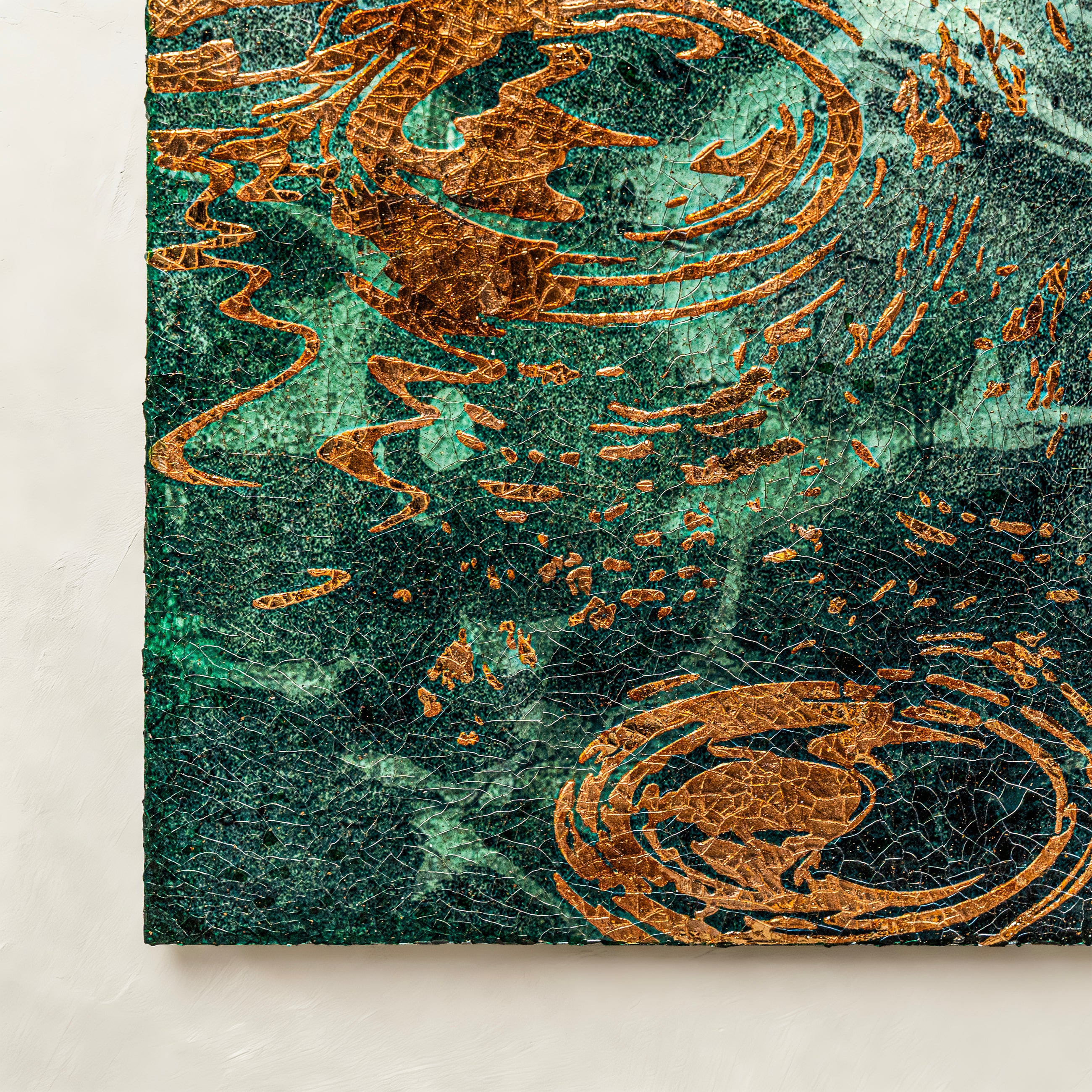 Still Water, Deep Current — Patinated Foil Grand