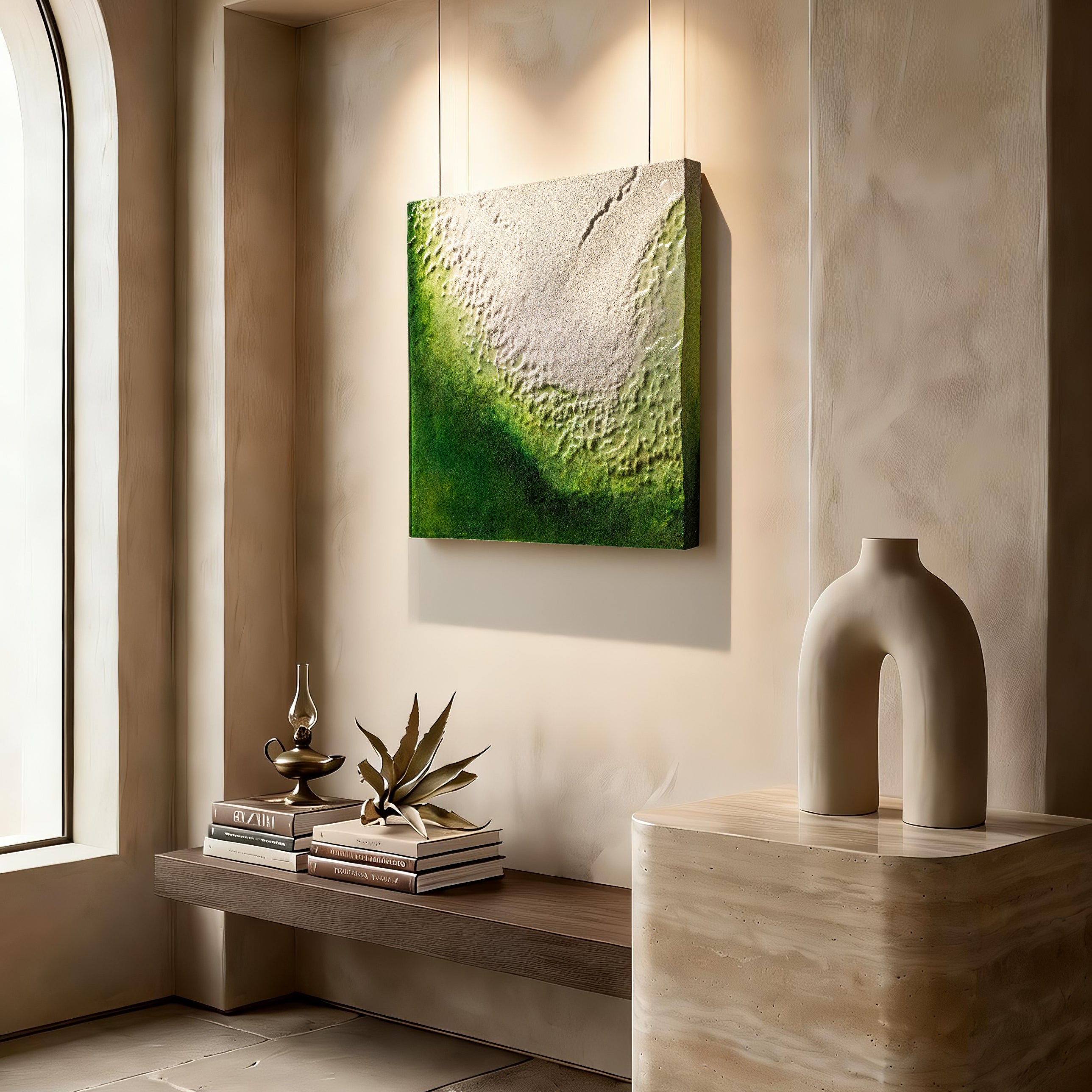 The Frozen Spring of Life Texture Handcrafted Art