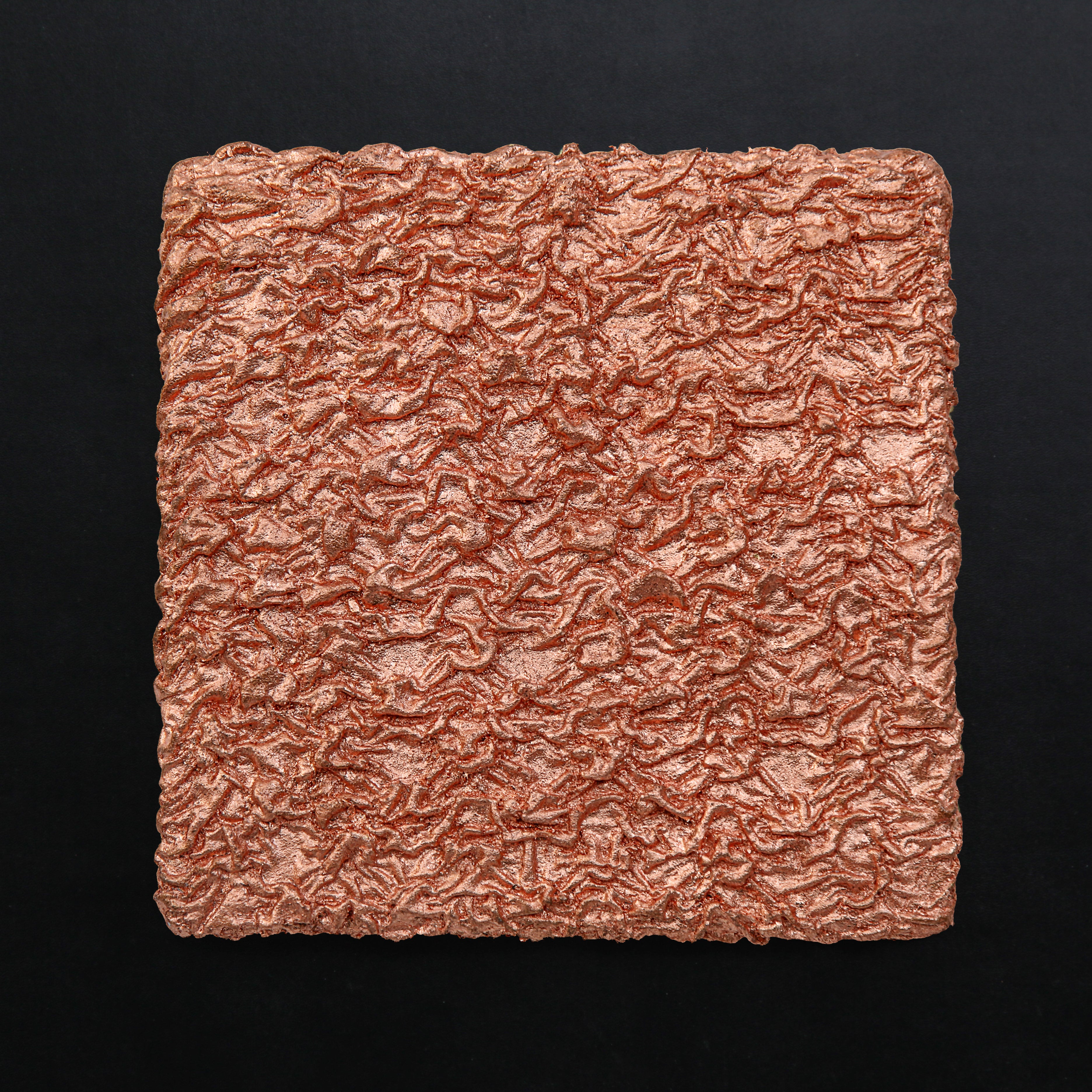 Flowing Abundance Terrain Handcrafted Copper Foil Art