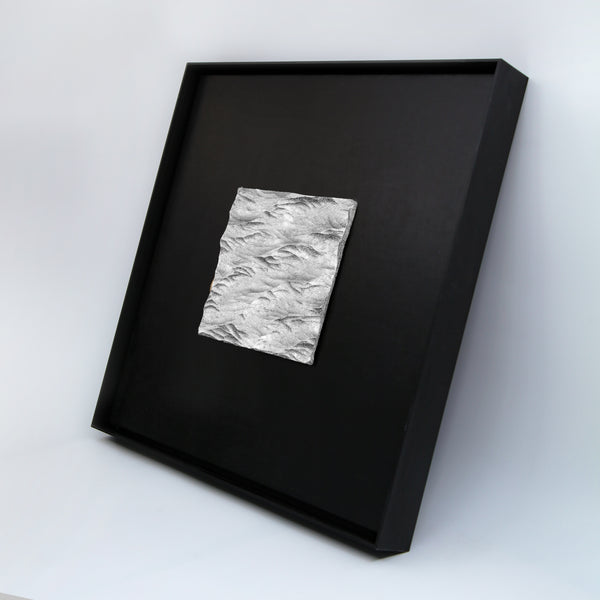 Wealth Circulation Handcrafted Silver Foil Art