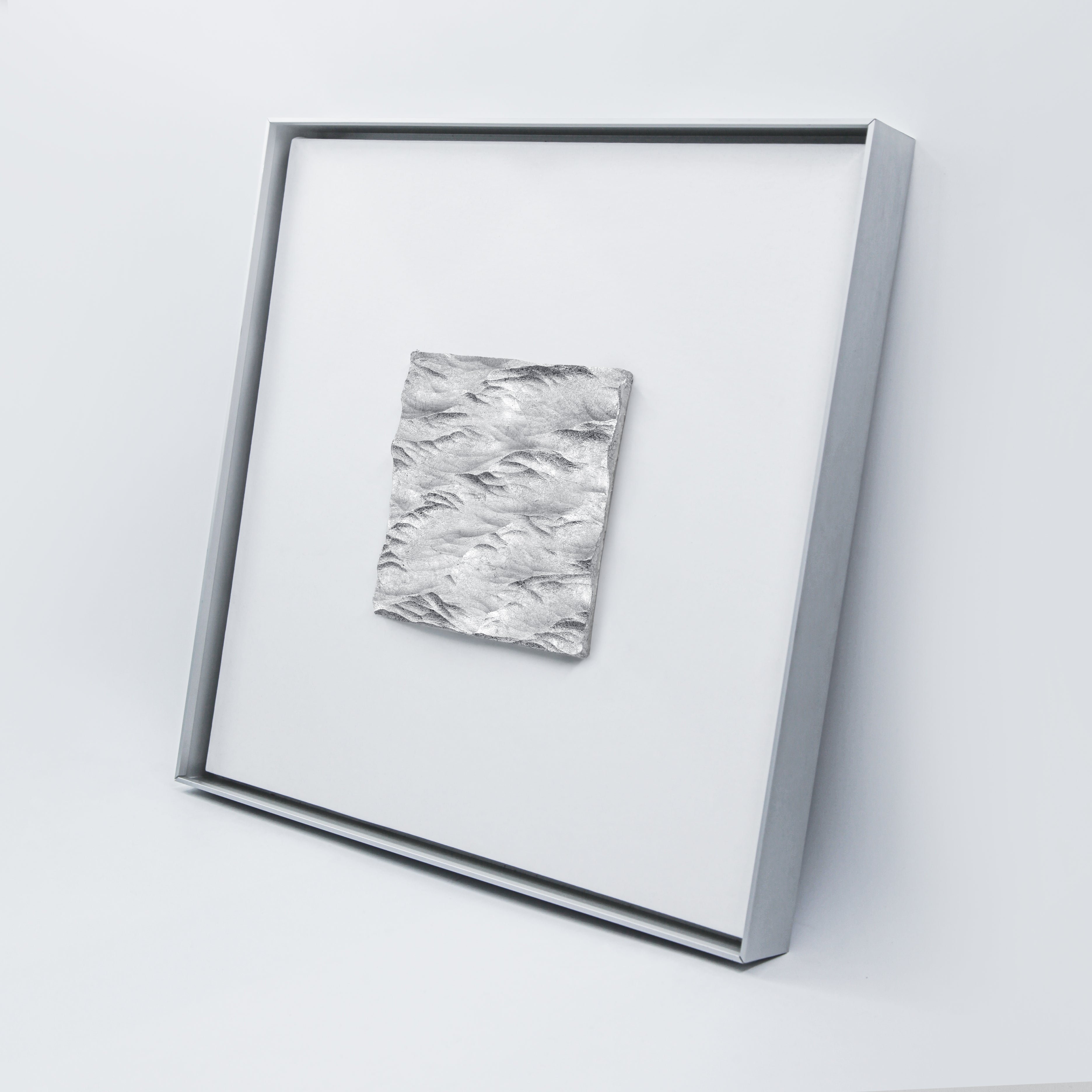 Wealth Circulation Handcrafted Silver Foil Art