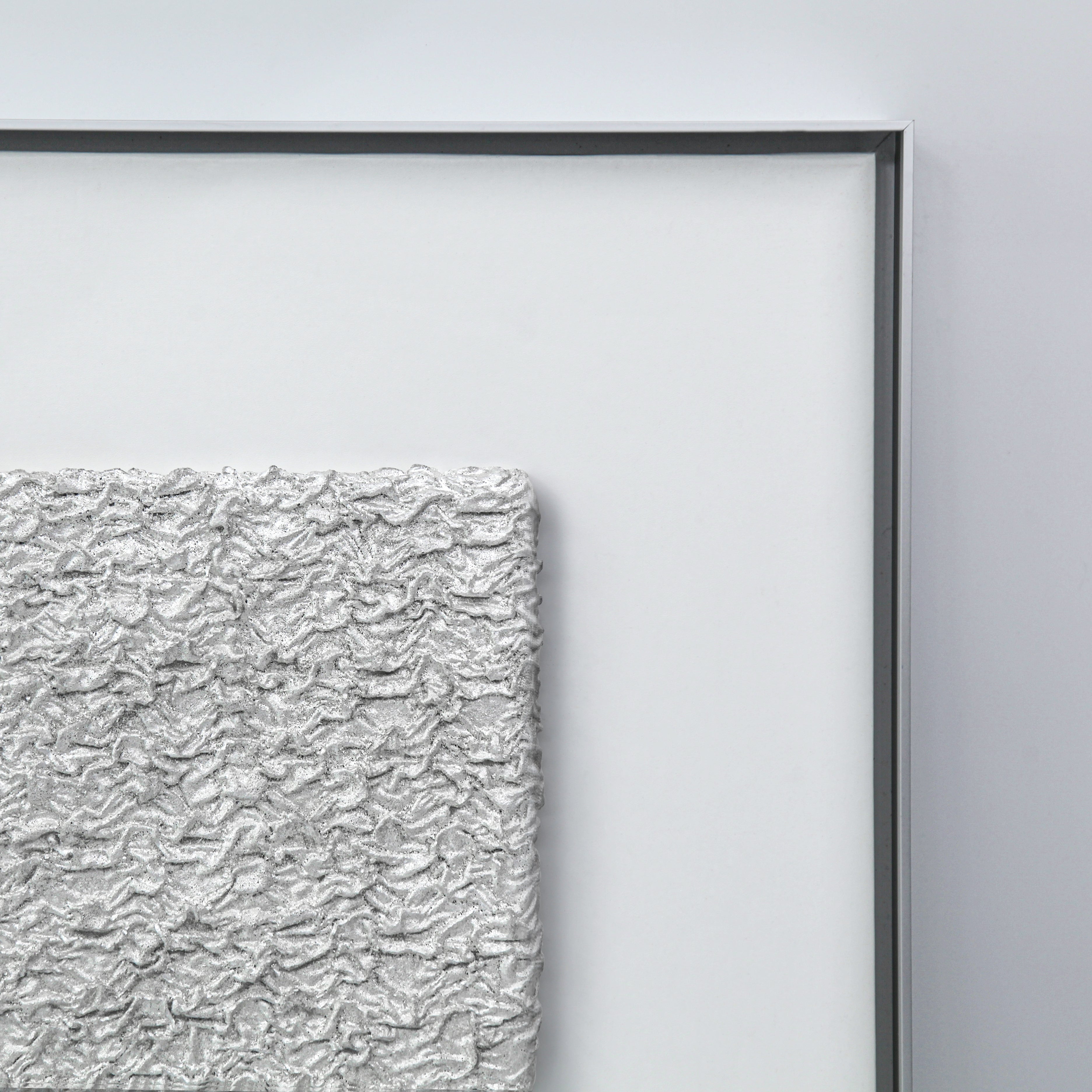 Flowing Abundance Terrain Handcrafted Silver Foil Art