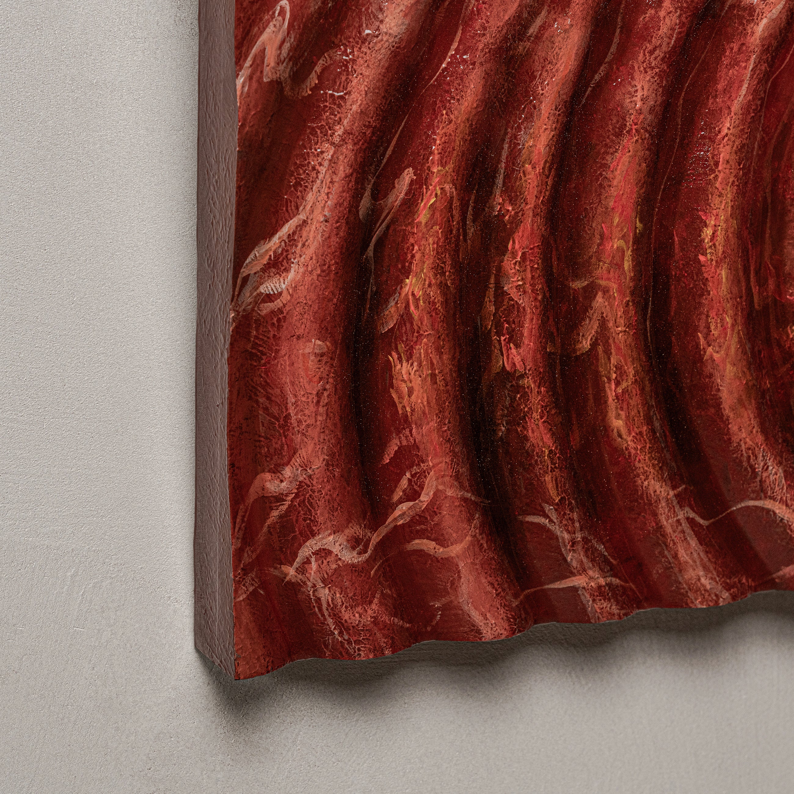 Waving Texture Handcrafted Solid Art