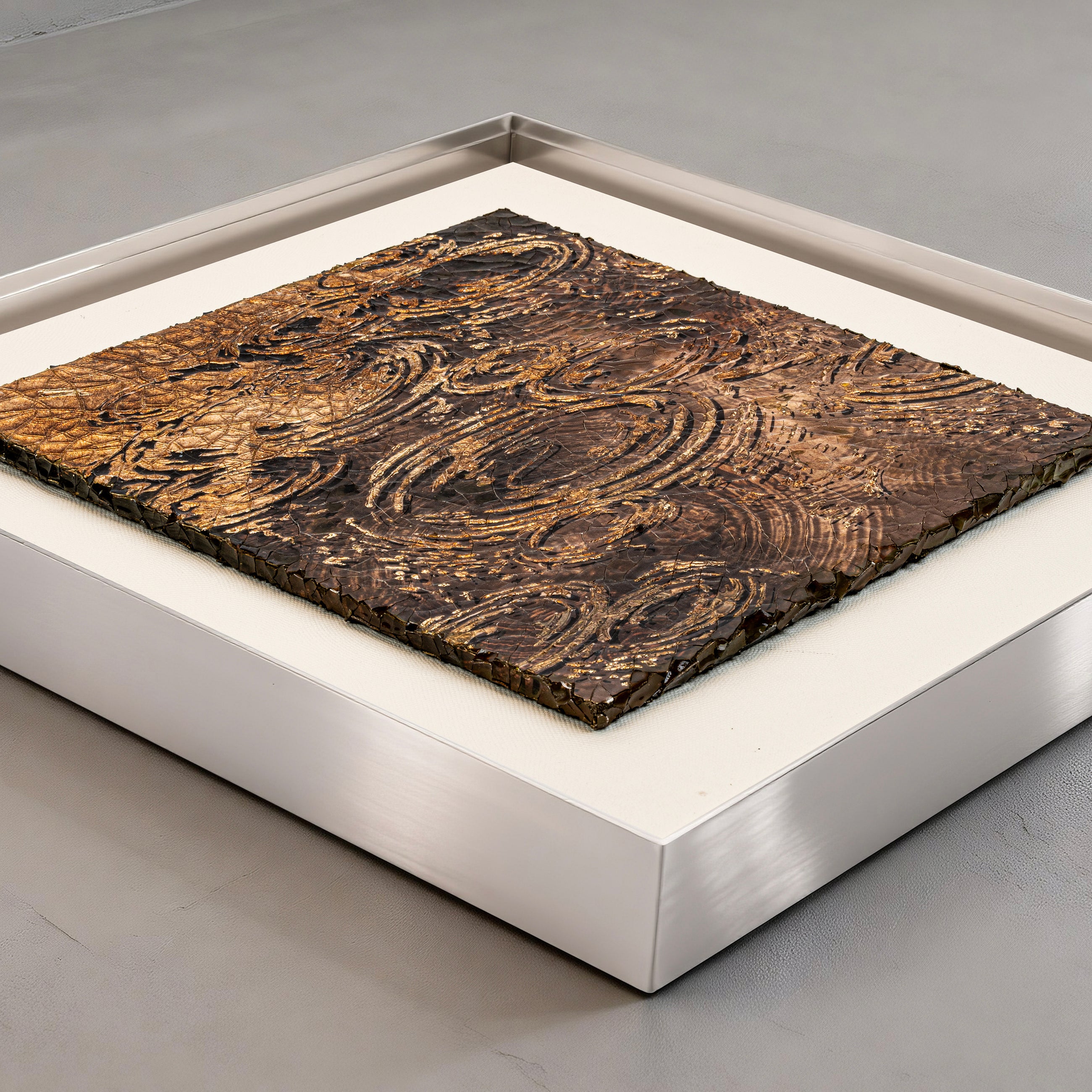 Harvest Tide — Patinated Foil · Aura Frame