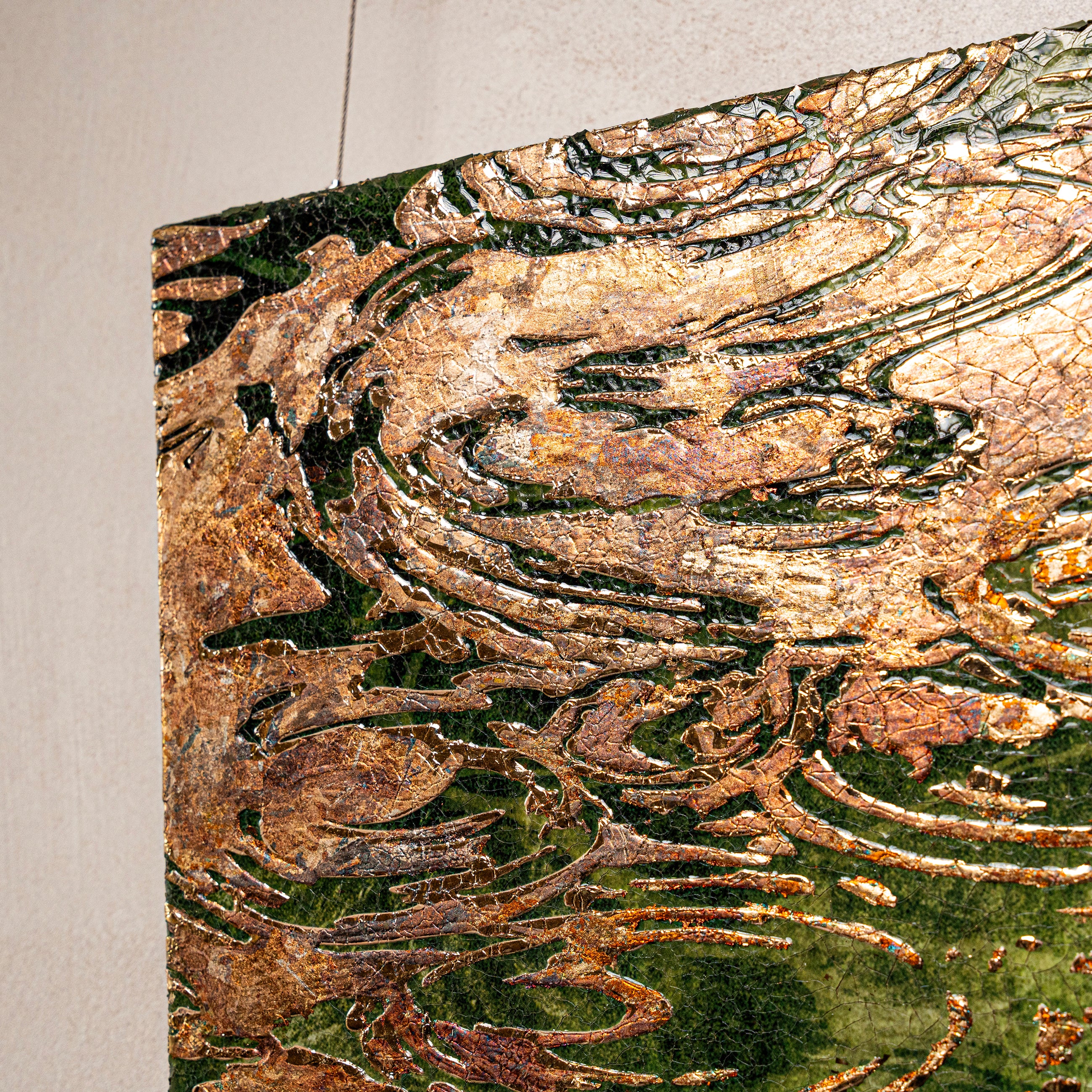 Early Spring and Ripples Fired Foil Handcrafted Art