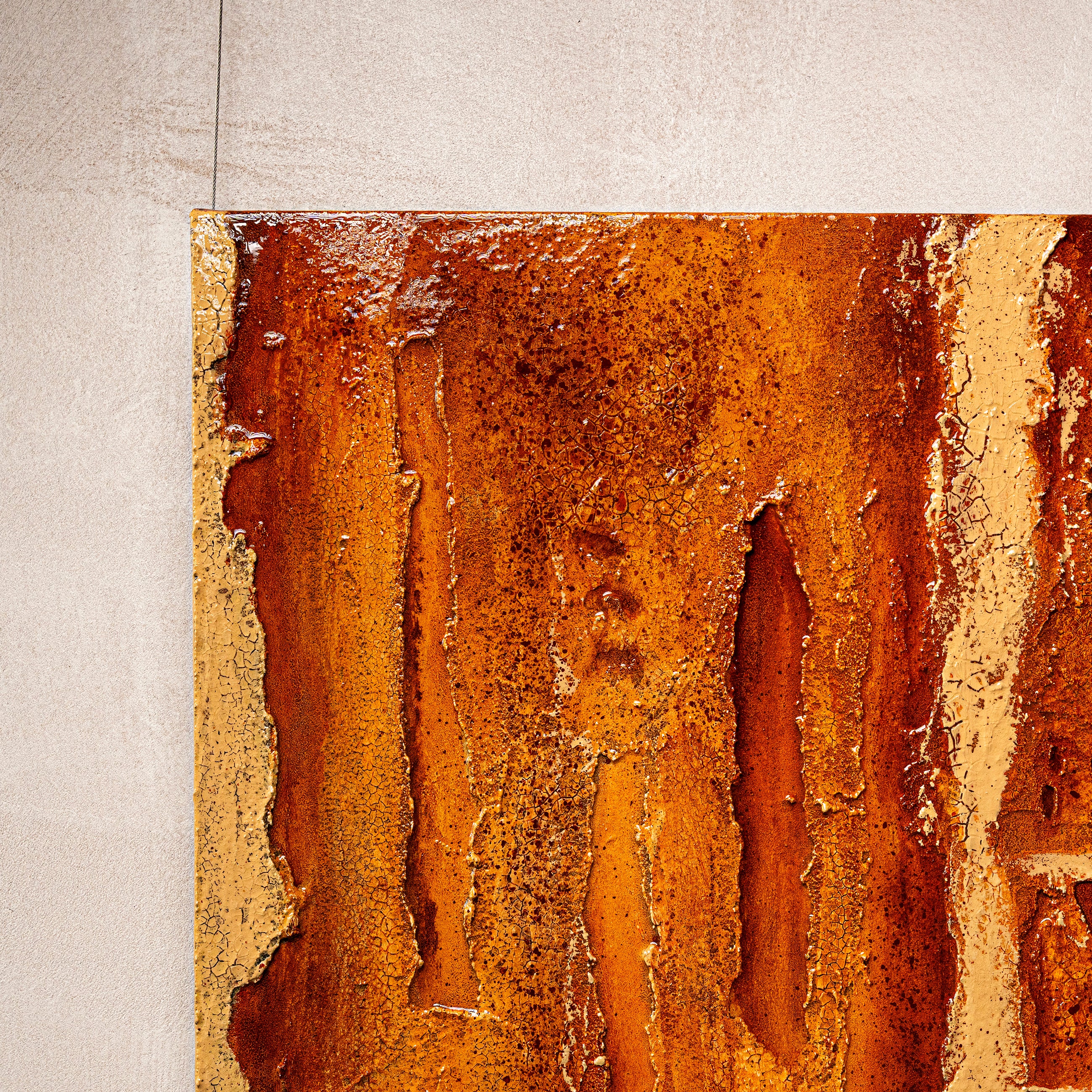 Gilded Terrain Texture Handcrafted Art