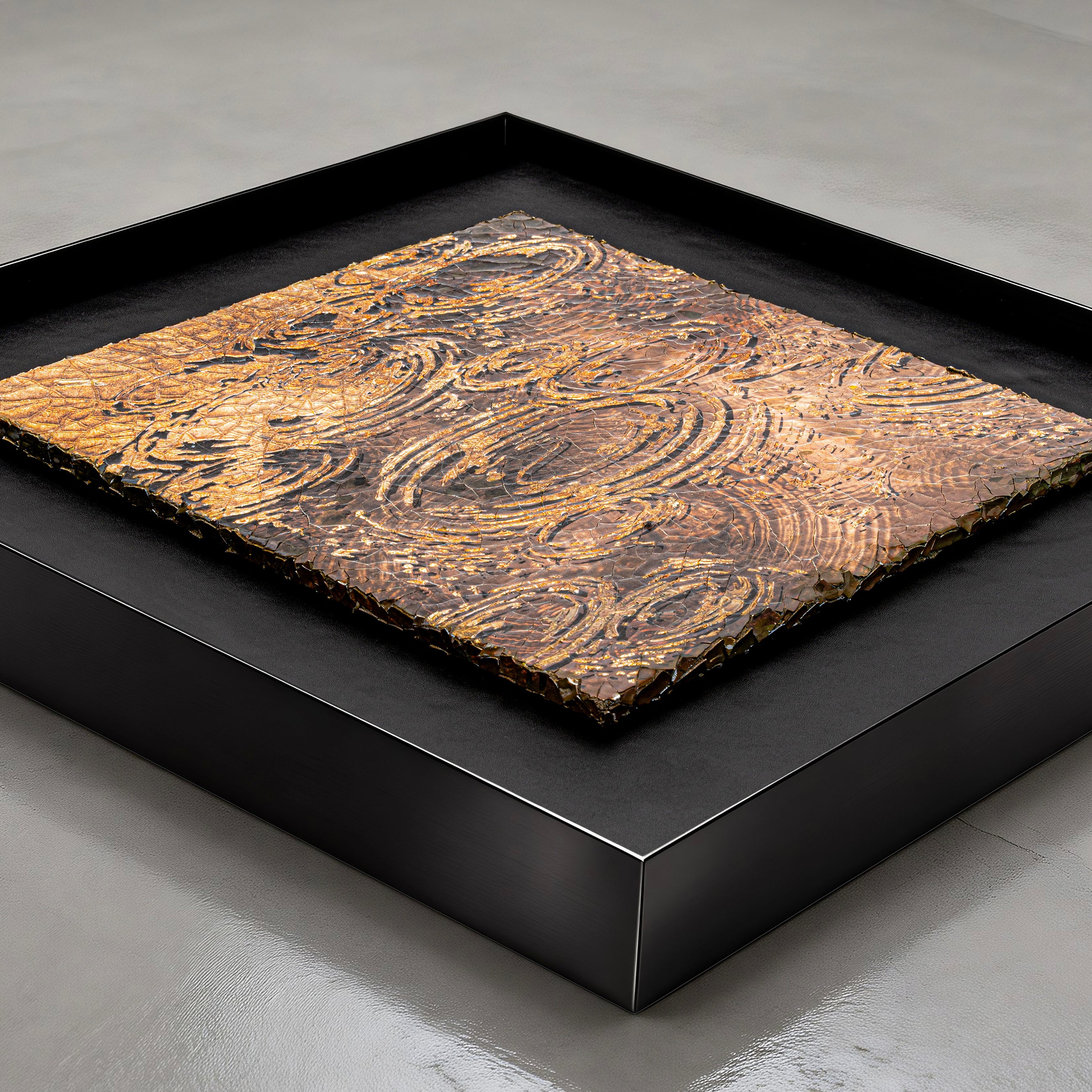 Harvest Tide — Patinated Foil · Aura Frame