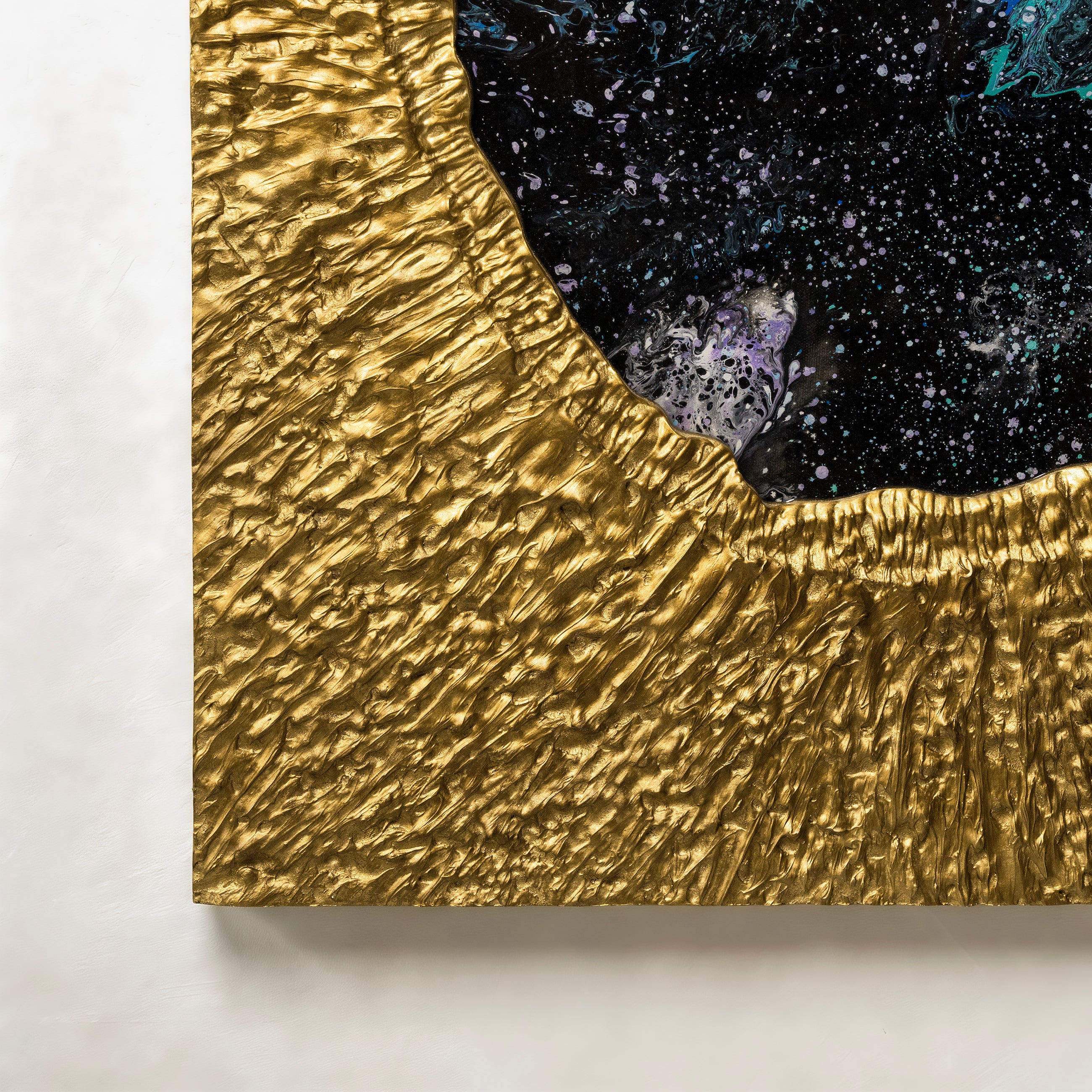 Cosmic Nebula Texture Handcrafted Art