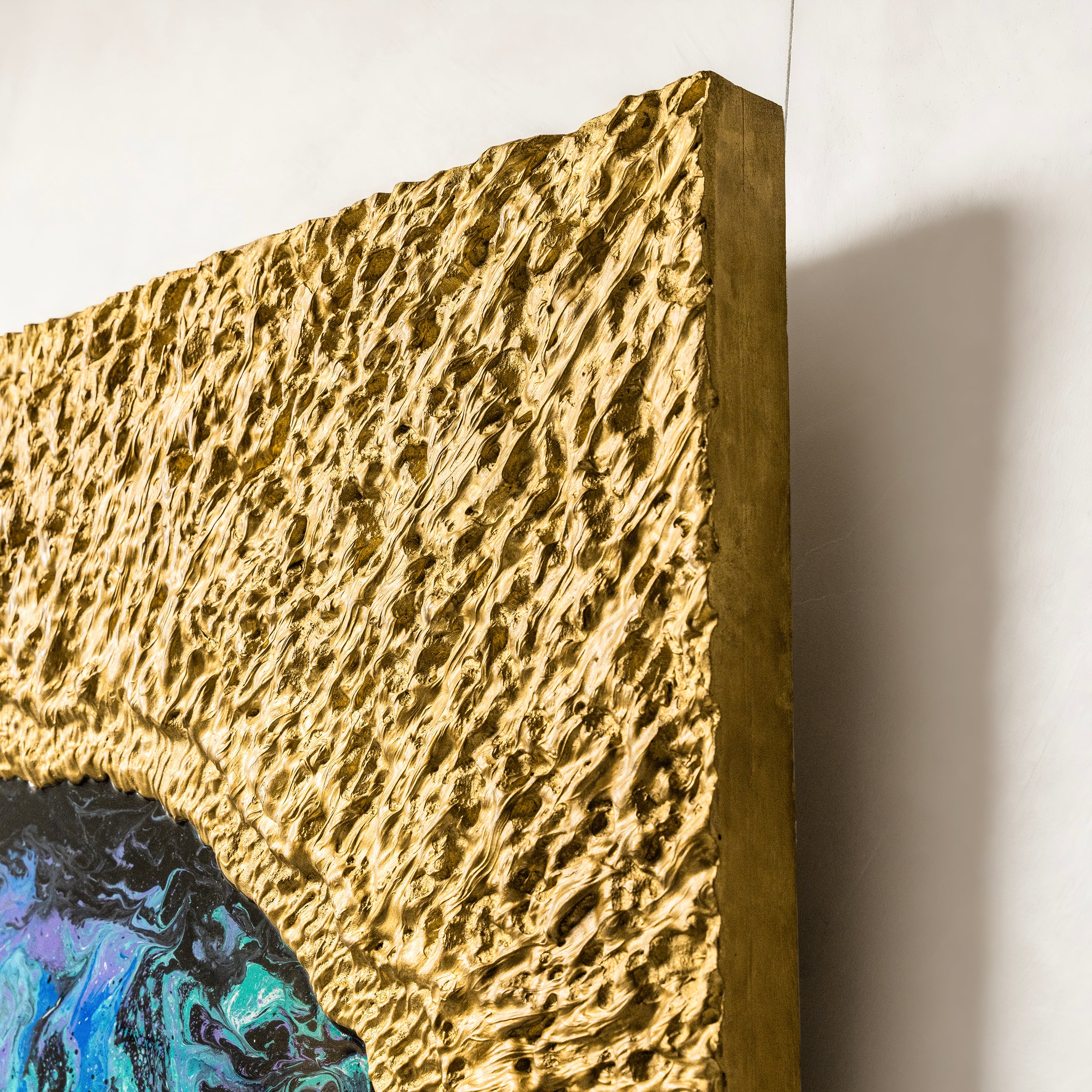 Cosmic Nebula Texture Handcrafted Art