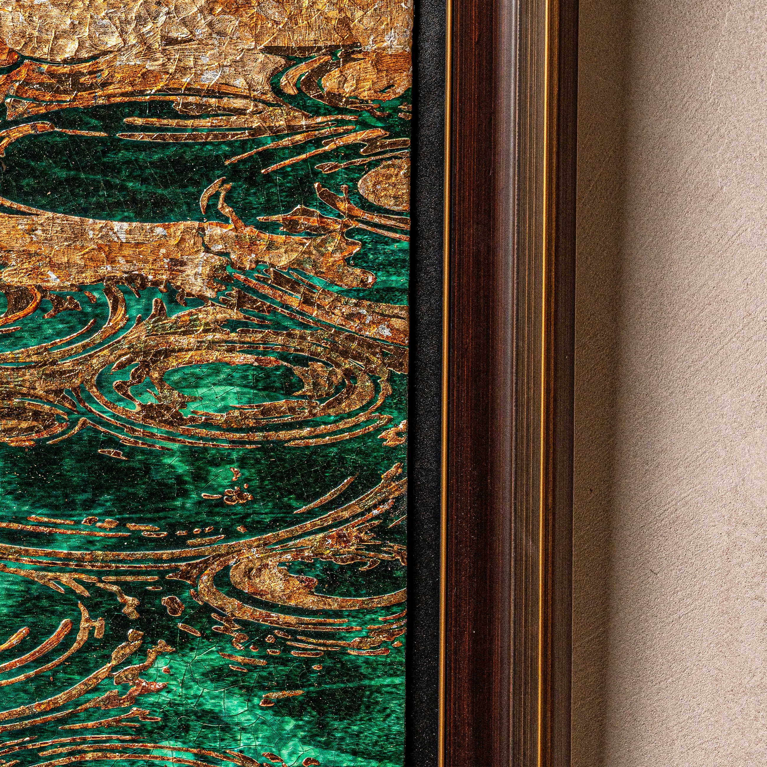 Spring and Ripples Fired Foil Handcrafted Art