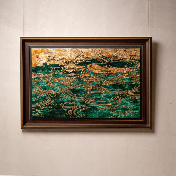 Spring and Ripples Fired Foil Handcrafted Art