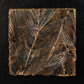 Black Gold Mountain Range Fired Foil Handcrafted Art
