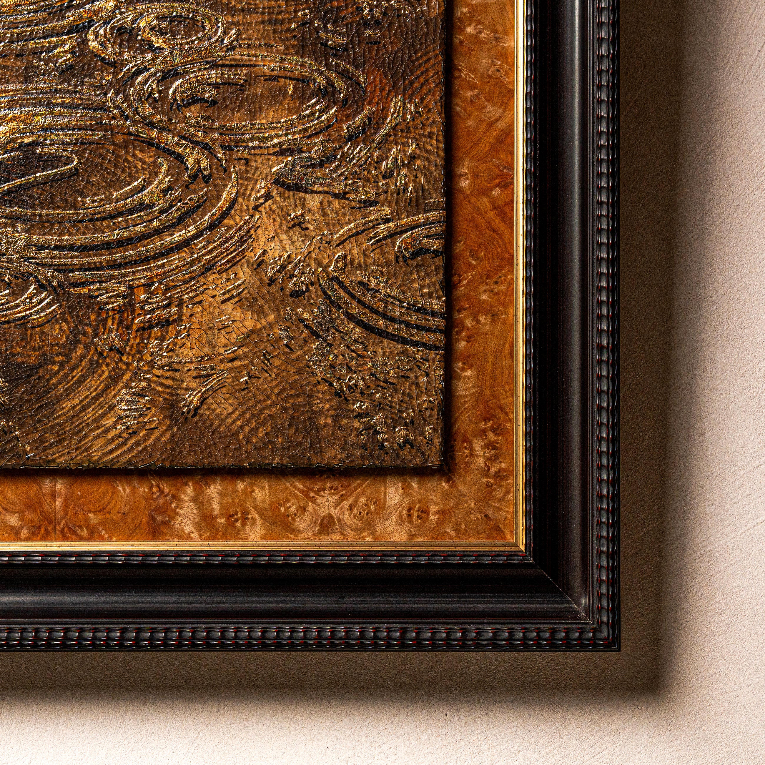 Autumn and Ripples Fired Foil Handcrafted Art