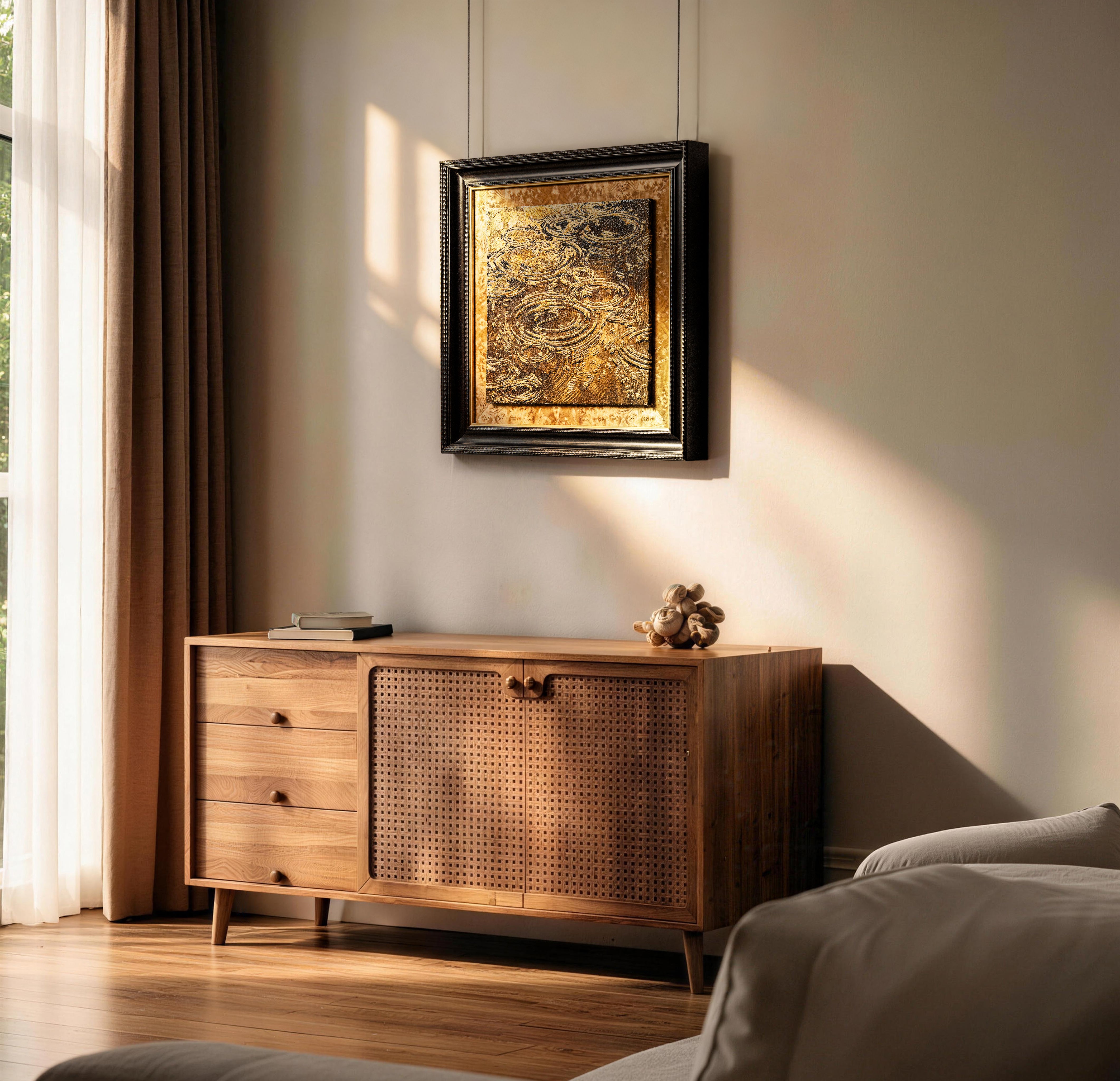 Autumn and Ripples Fired Foil Handcrafted&nbsp;Art