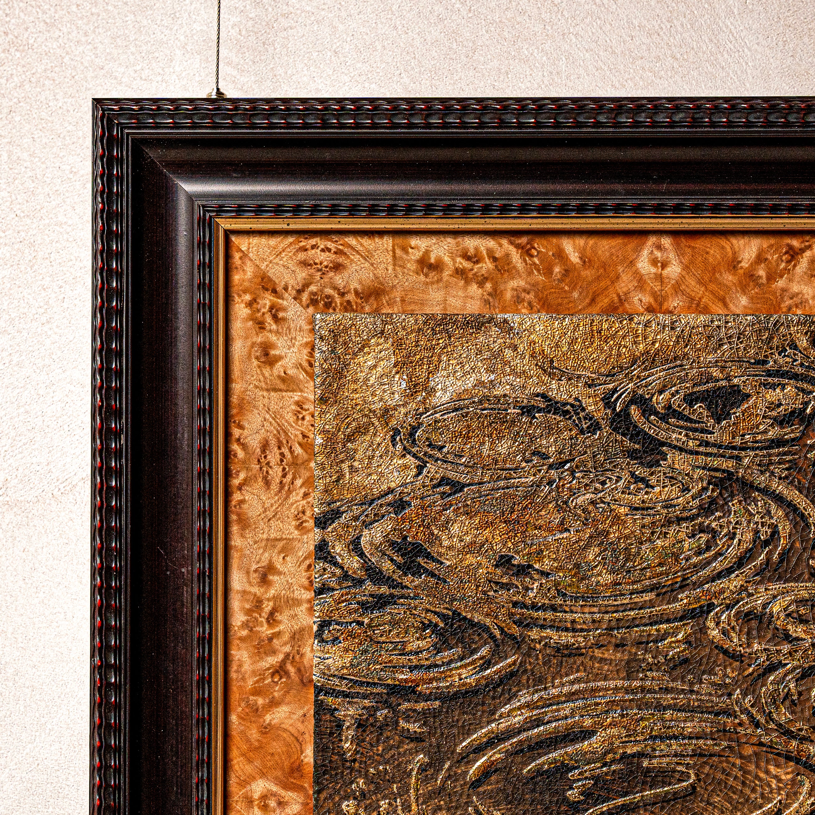 Autumn and Ripples Fired Foil Handcrafted Art