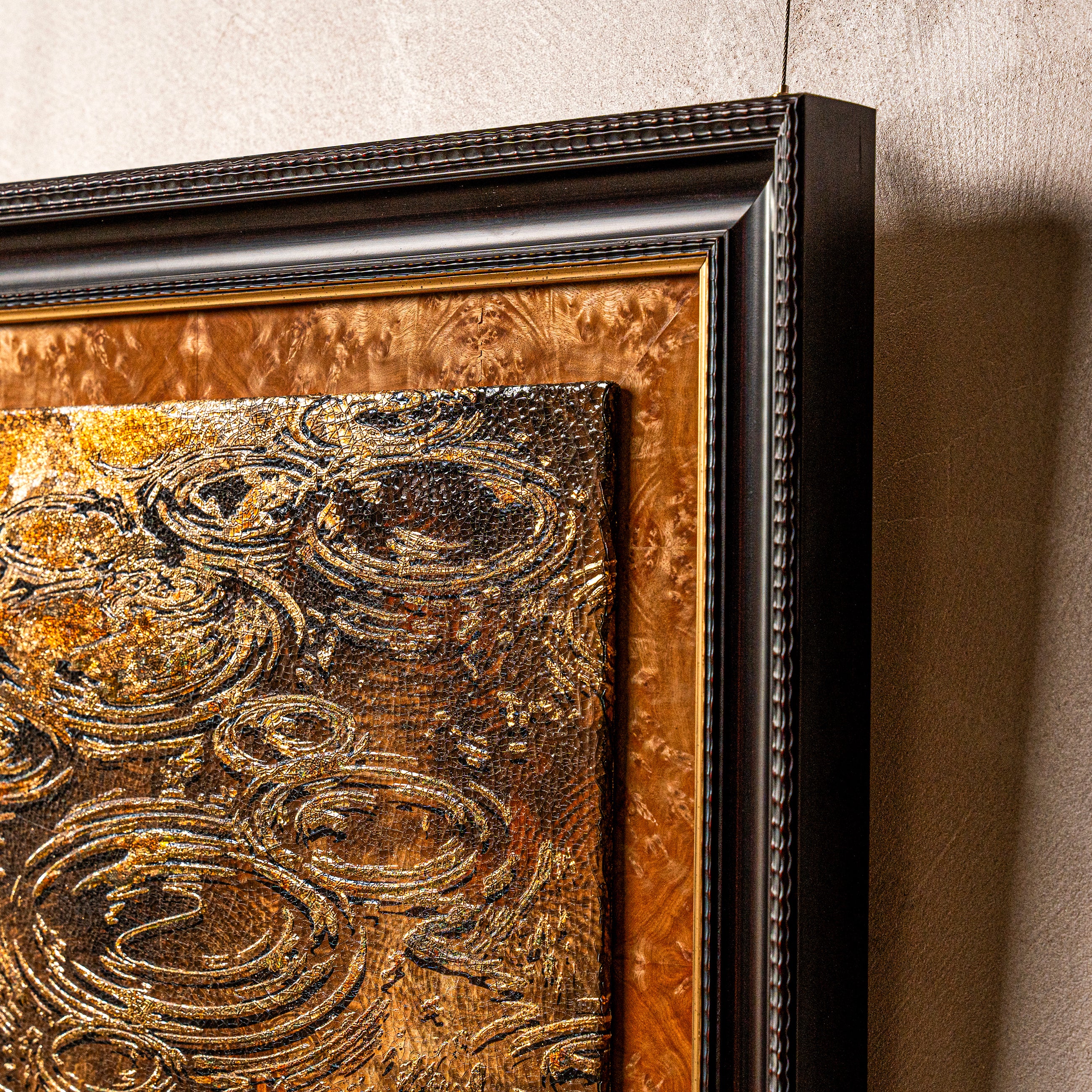 Autumn and Ripples Fired Foil Handcrafted Art