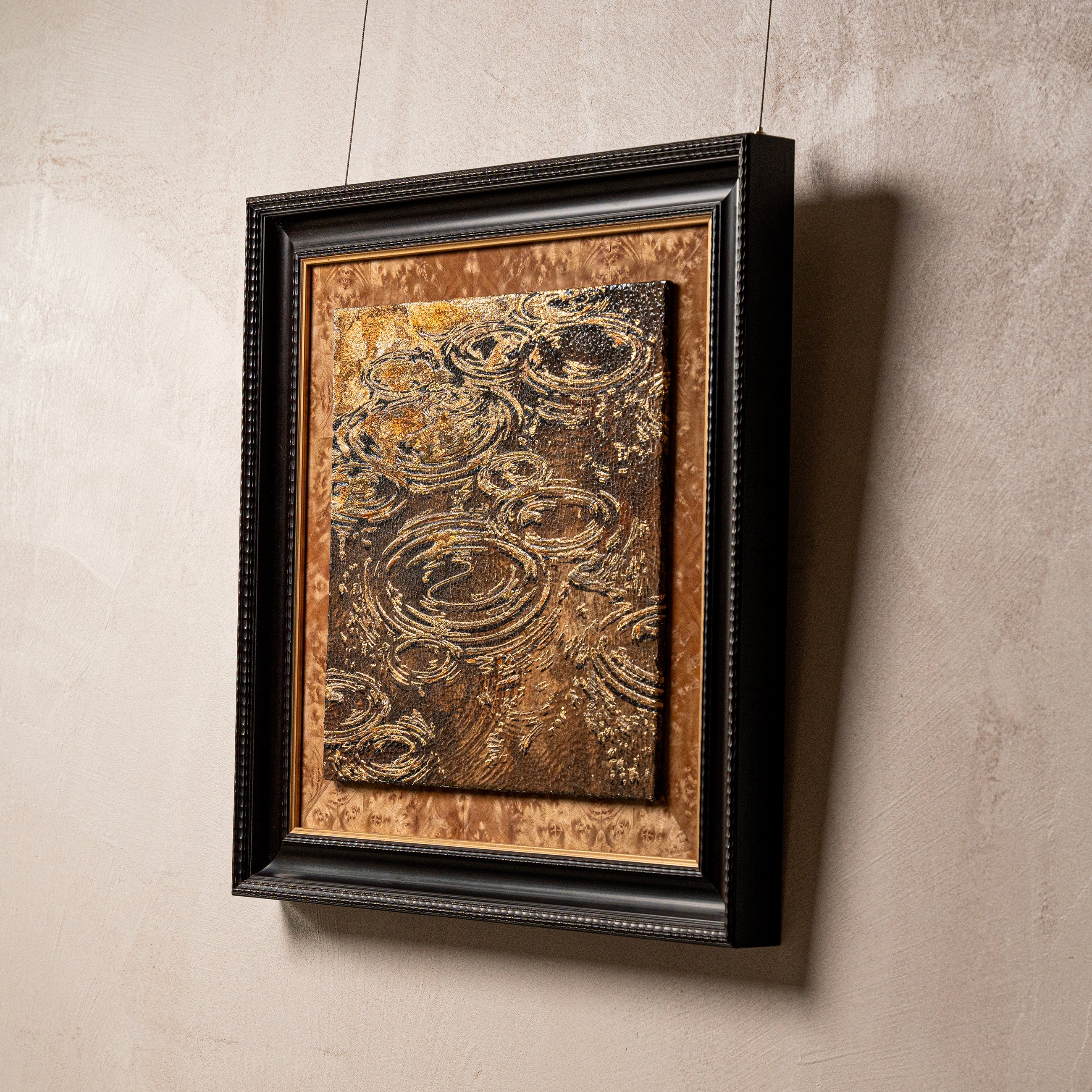 Autumn and Ripples Fired Foil Handcrafted Art