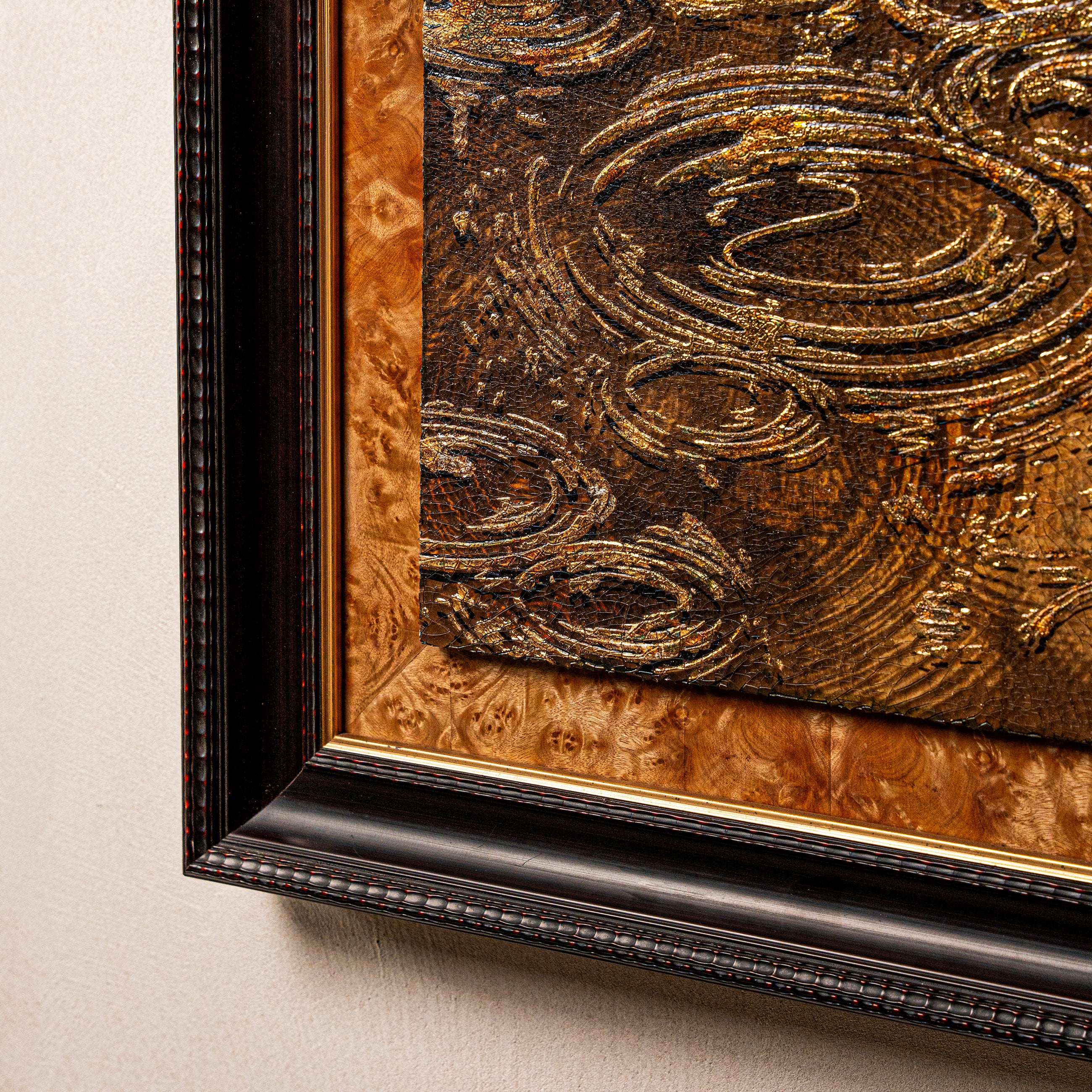 Autumn and Ripples Fired Foil Handcrafted Art