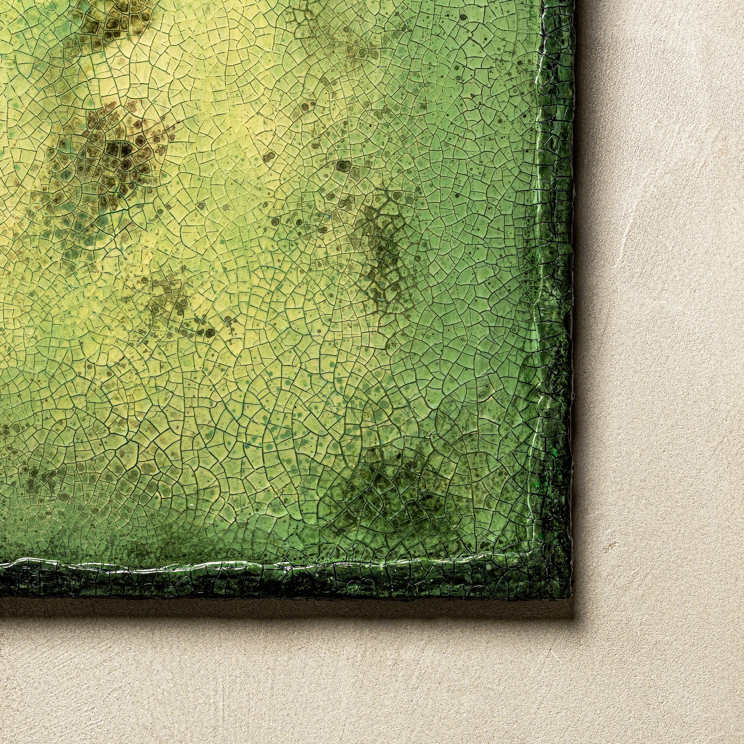Verdant Emergence Texture Handcrafted Art