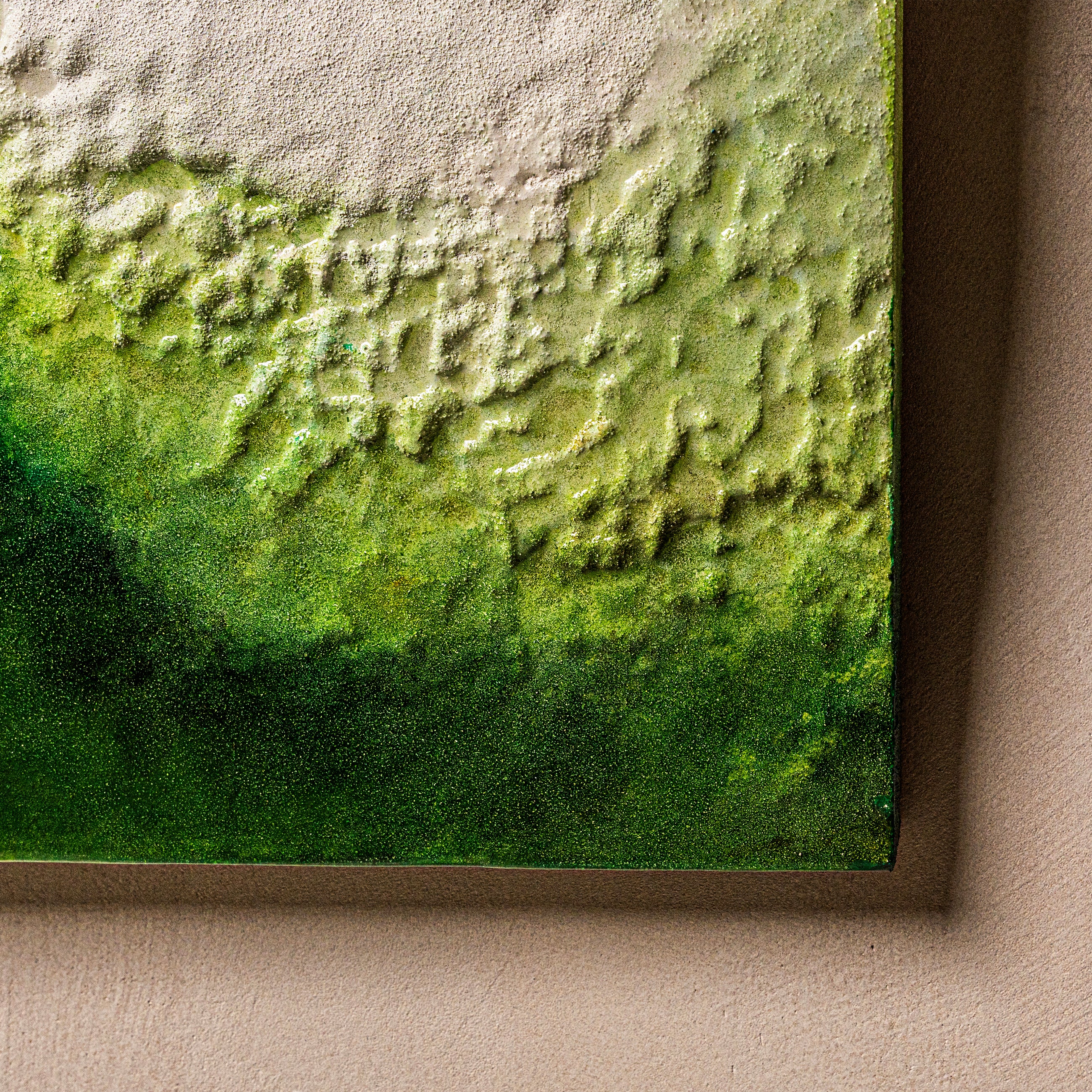 The Frozen Spring of Life Texture Handcrafted Art