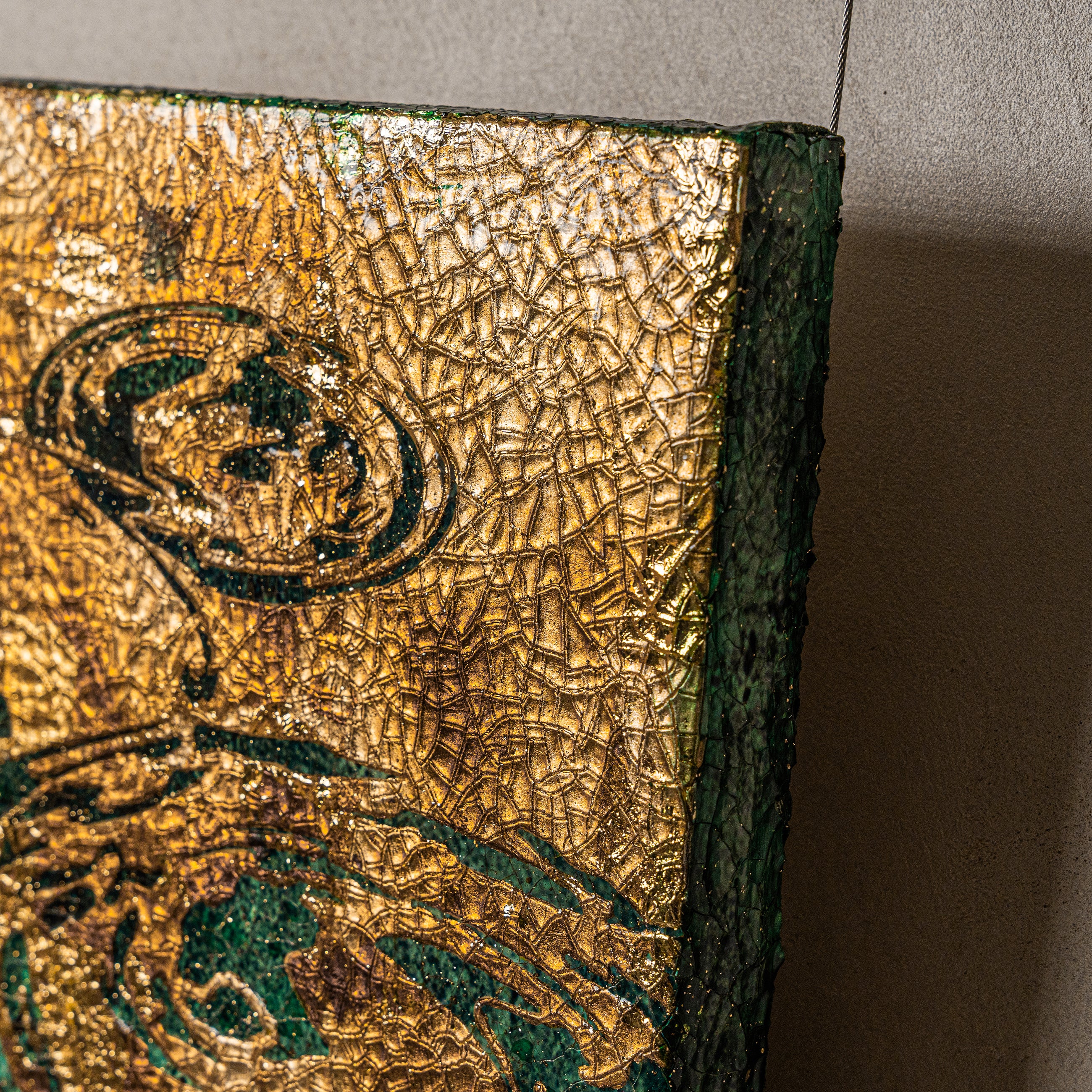 Spring and Ripples Fired Foil Handcrafted Art