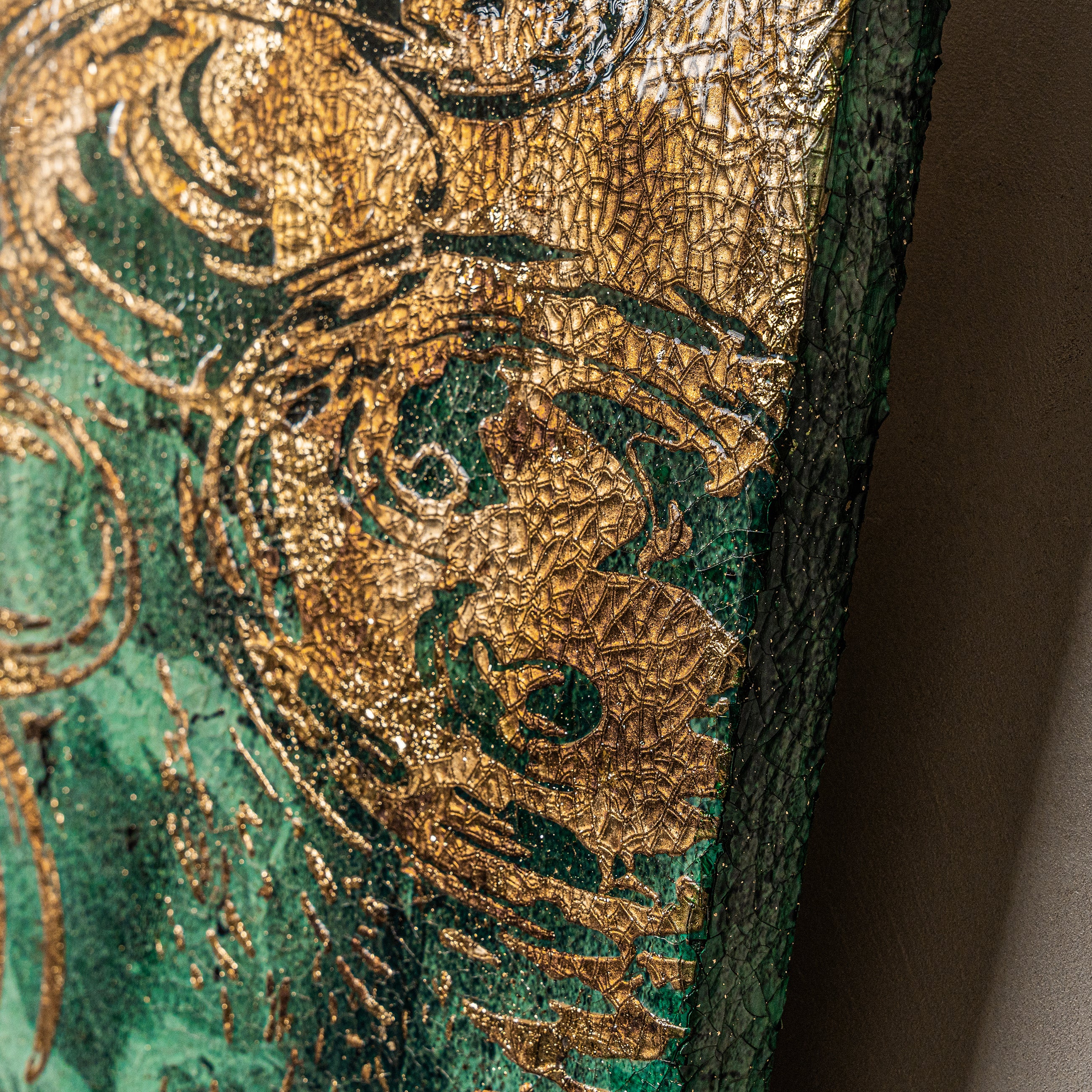 Spring and Ripples Fired Foil Handcrafted Art