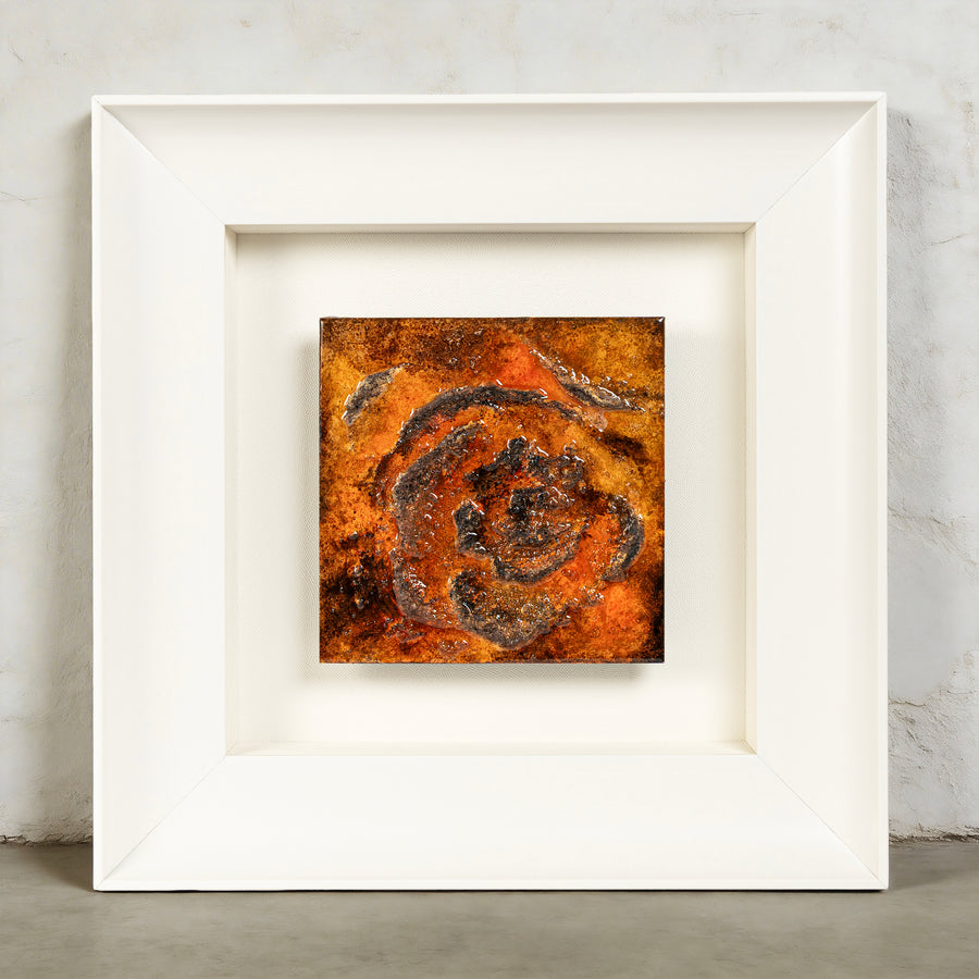 Fervor red and brown Fire element wall art by AetherCanvas