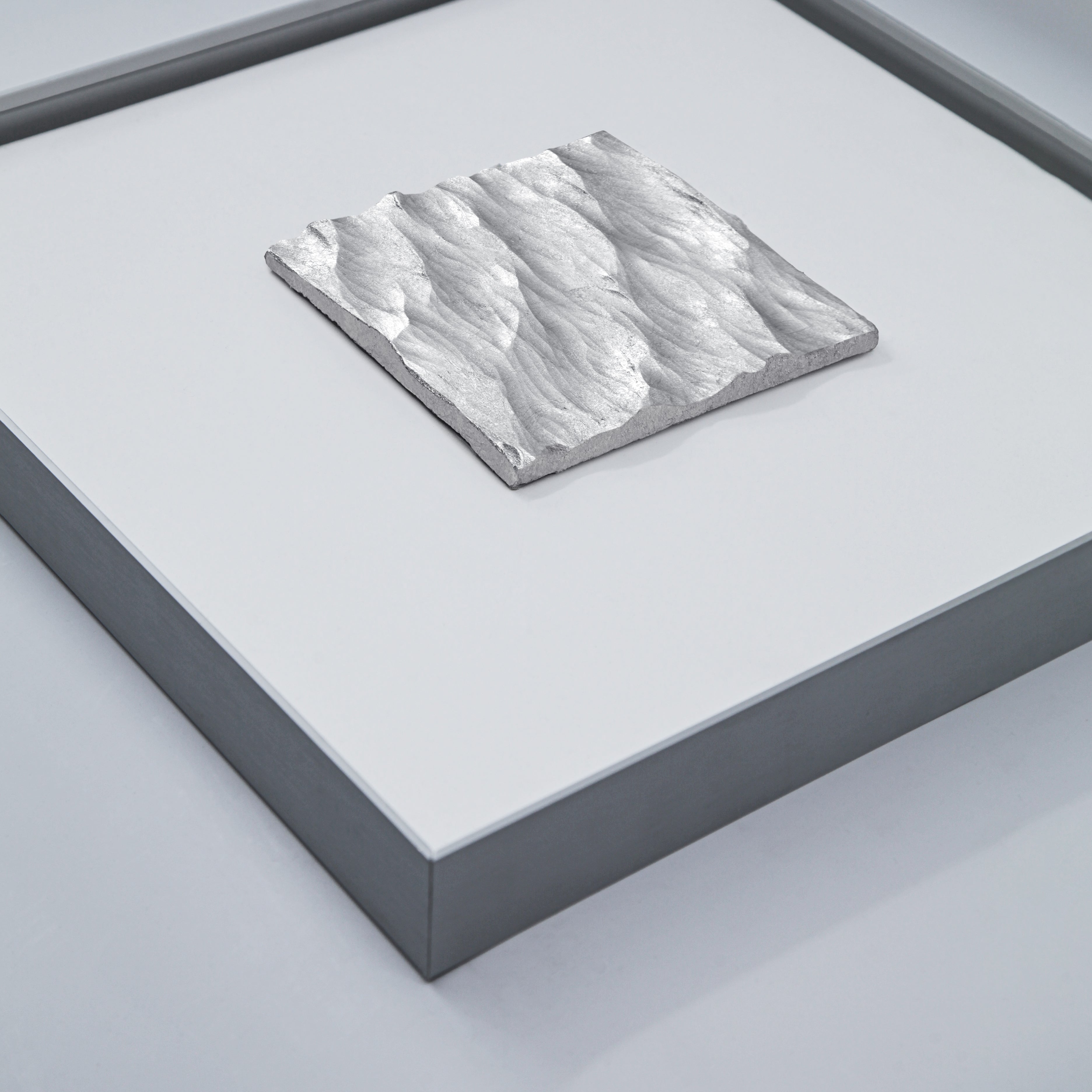 Wealth Circulation Handcrafted Silver Foil Art