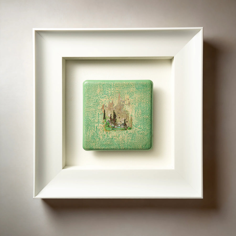 Windward green Wood element wall art by AetherCanvas