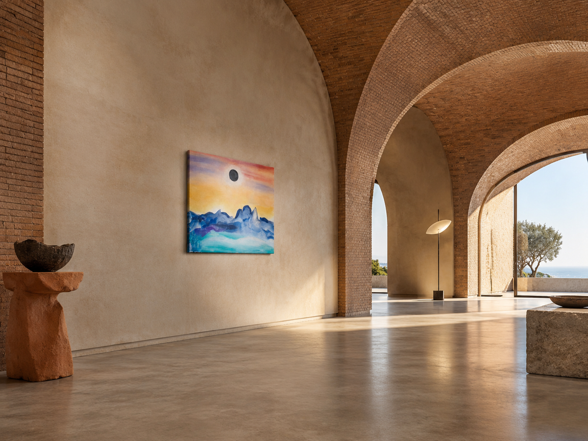 Blue Wall Reverie by Neeve Moule Drige — additional artwork view, view 4