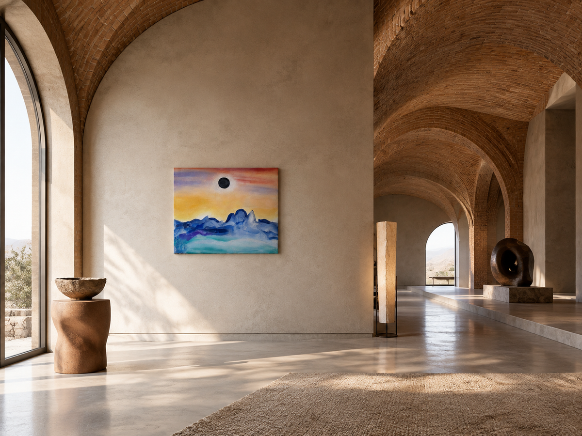 Blue Wall Reverie by Neeve Moule Drige — additional artwork view, view 5
