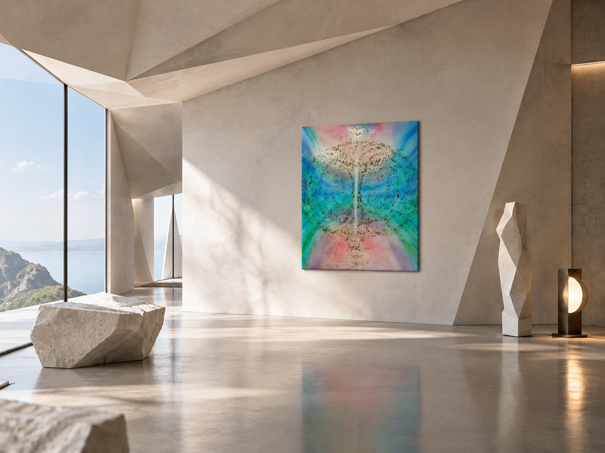 Crimson Meets Blue by Neeve Moule Drige — additional artwork view, view 3