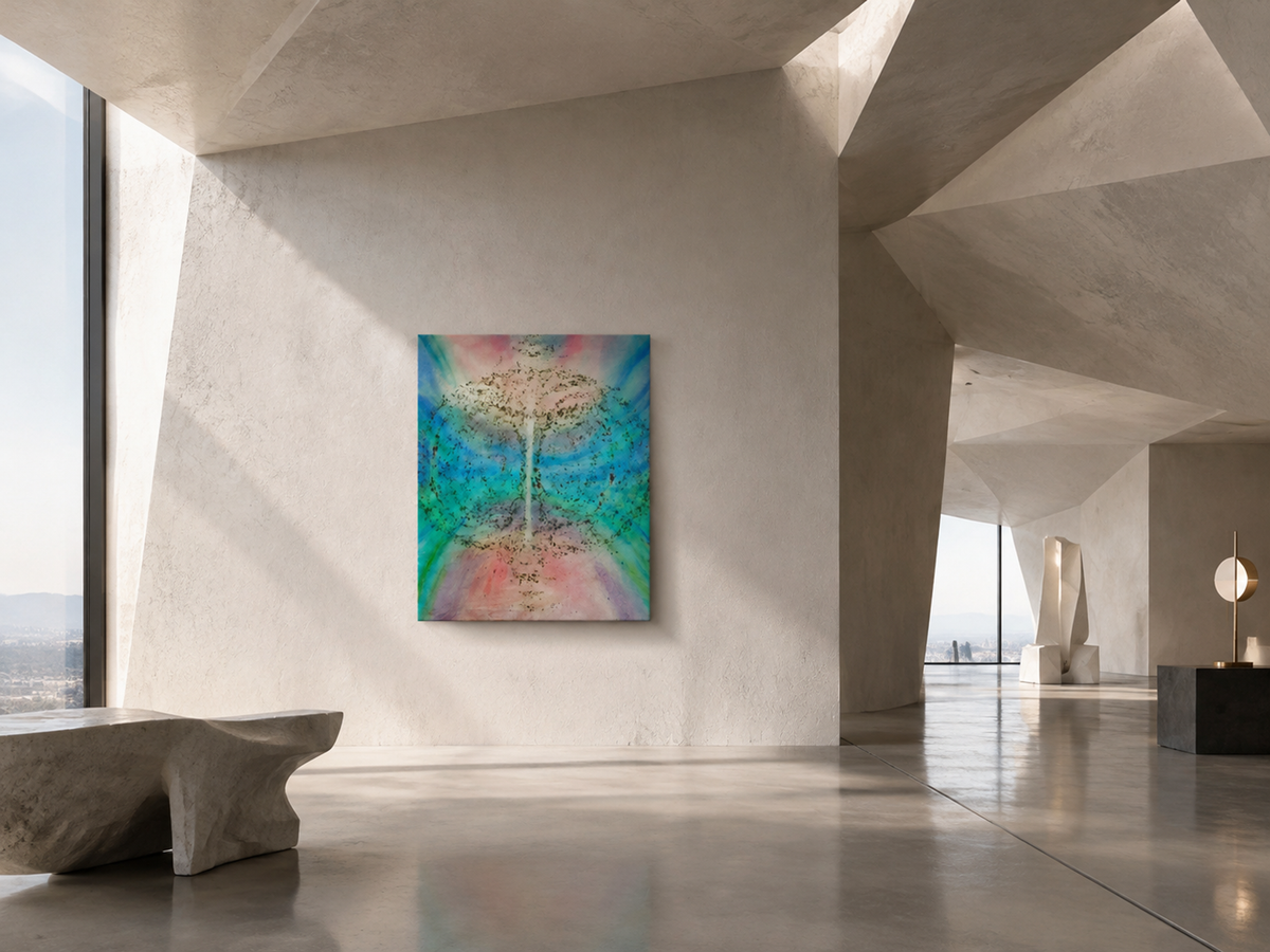 Crimson Meets Blue by Neeve Moule Drige — additional artwork view, view 4