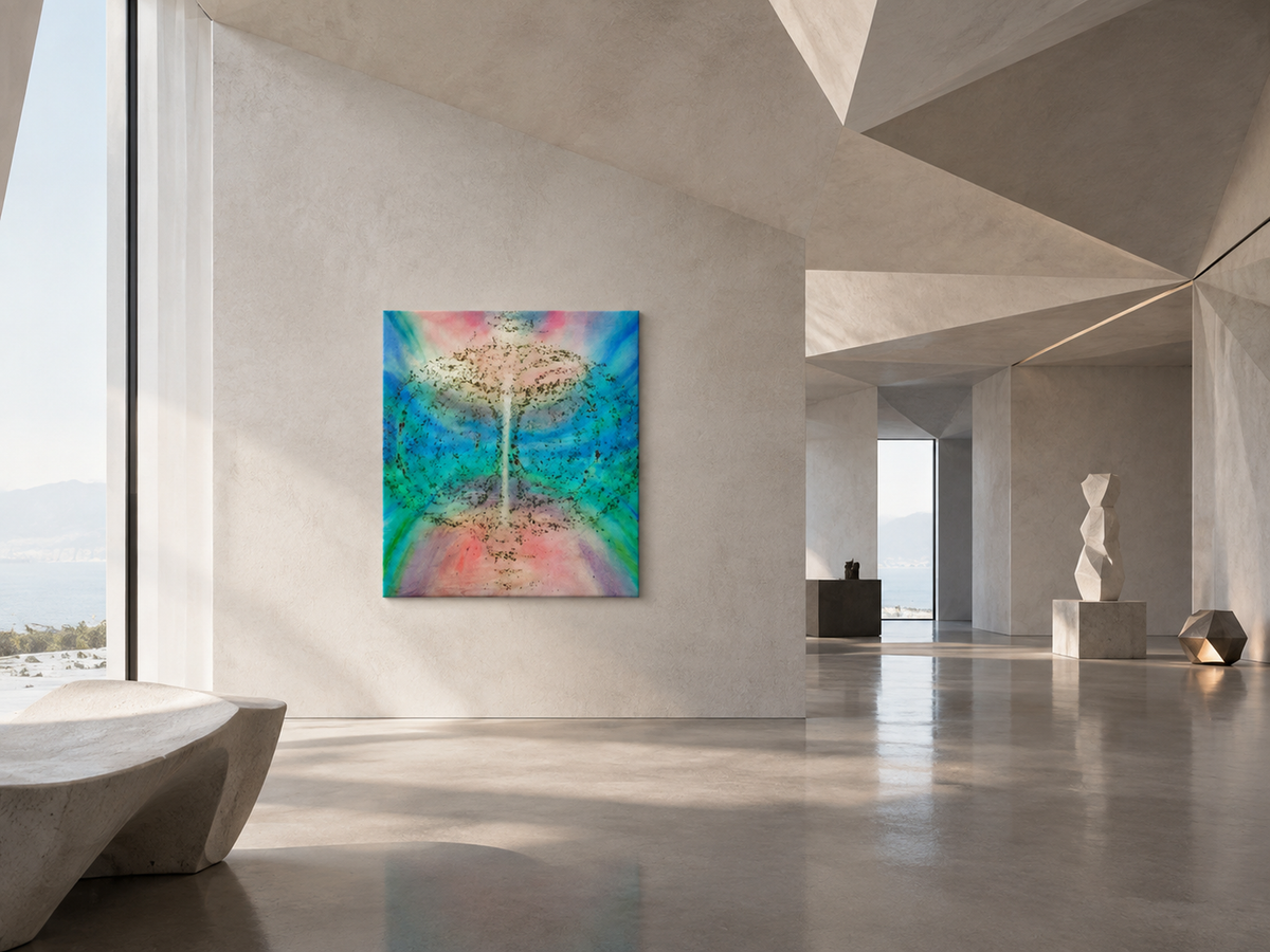 Crimson Meets Blue by Neeve Moule Drige — additional artwork view, view 5