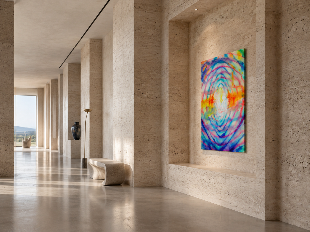 Amber Blue Interval by Neeve Moule Drige — additional artwork view, view 5