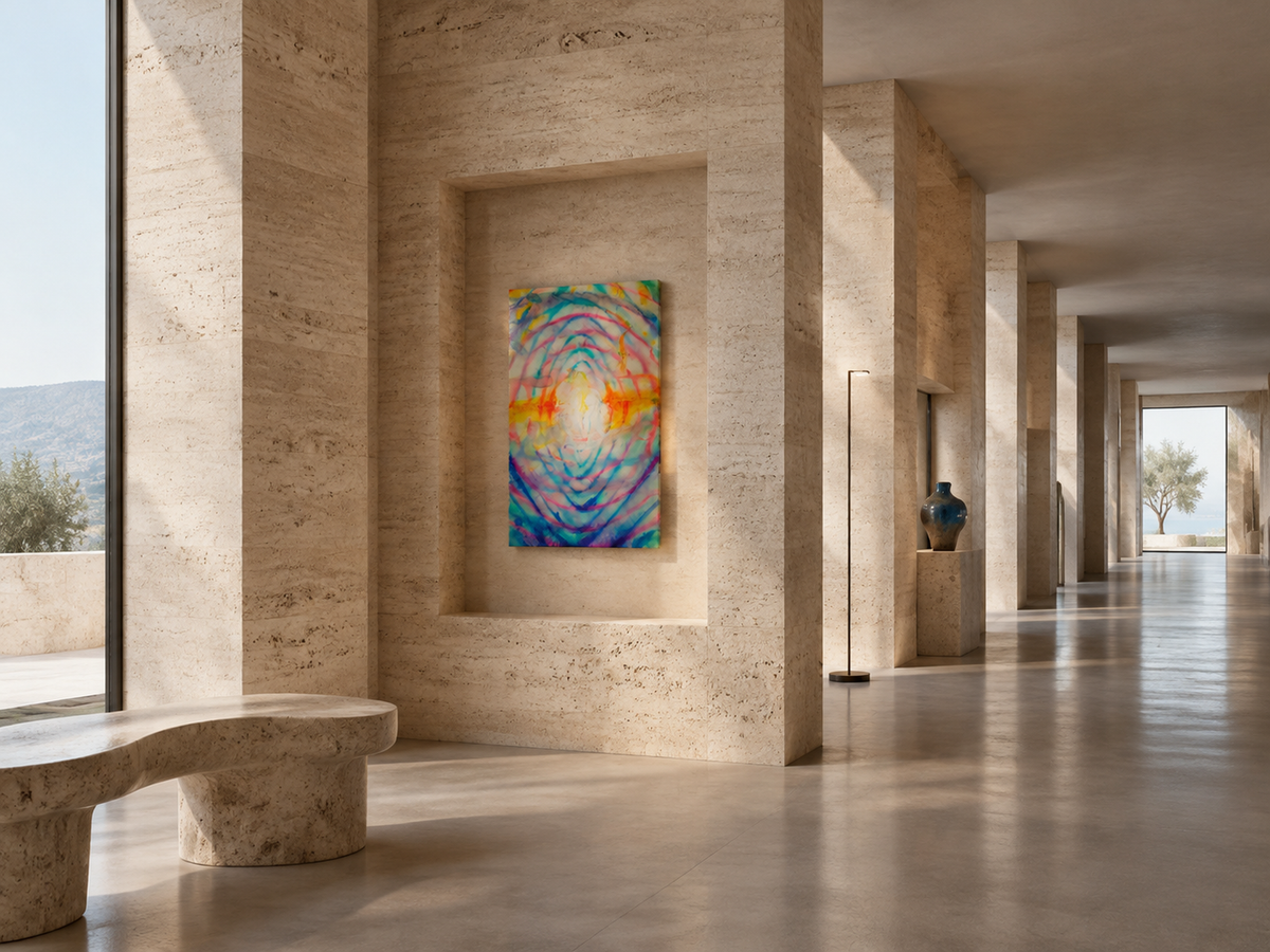 Amber Blue Interval by Neeve Moule Drige — additional artwork view, view 6