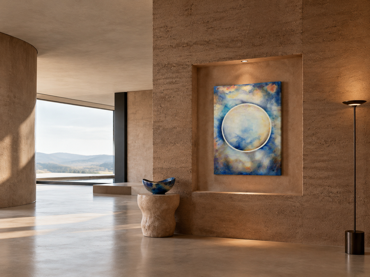 Cobalt Ink Silence by Neeve Moule Drige — additional artwork view, view 5