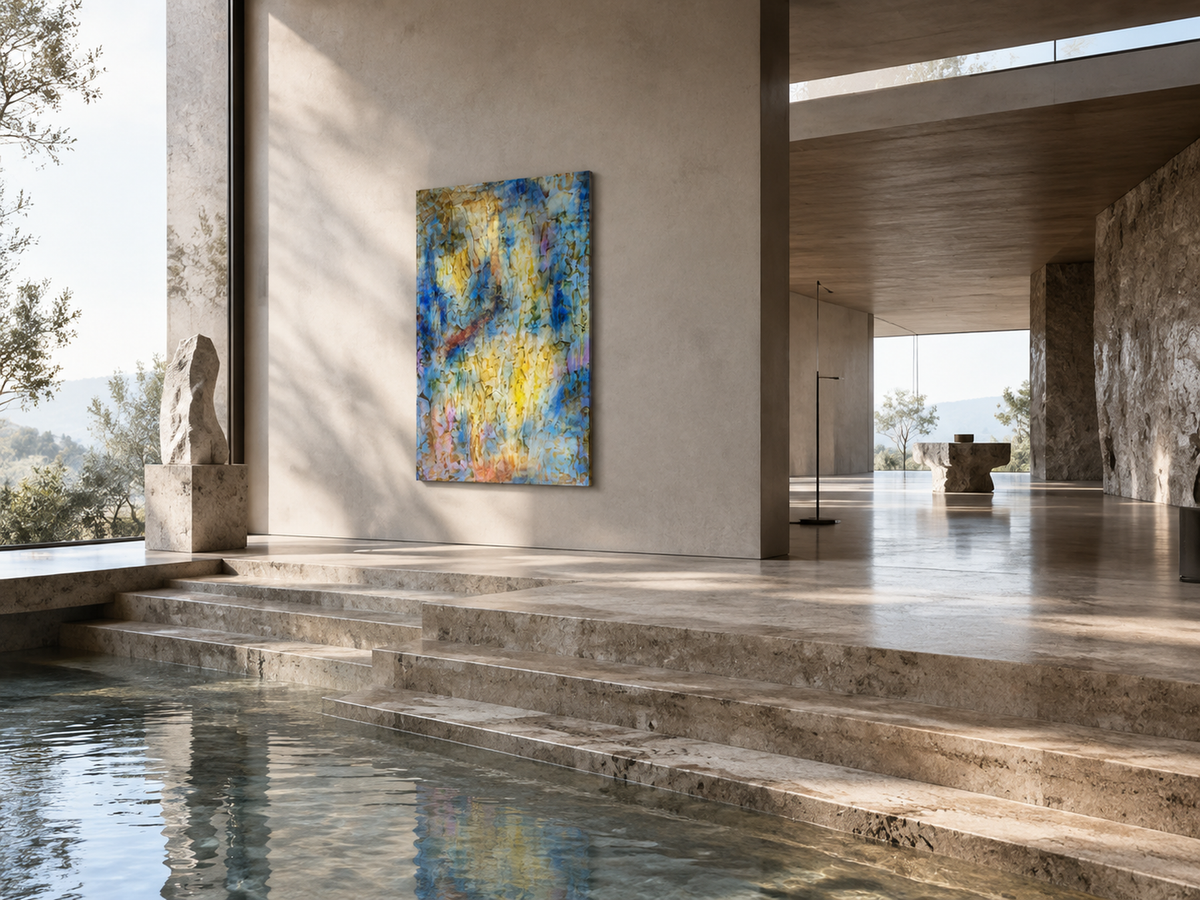 Blue Ember Dialogue by Neeve Moule Drige — additional artwork view, view 4