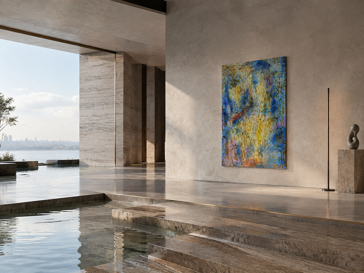 Blue Ember Dialogue by Neeve Moule Drige — additional artwork view, view 6