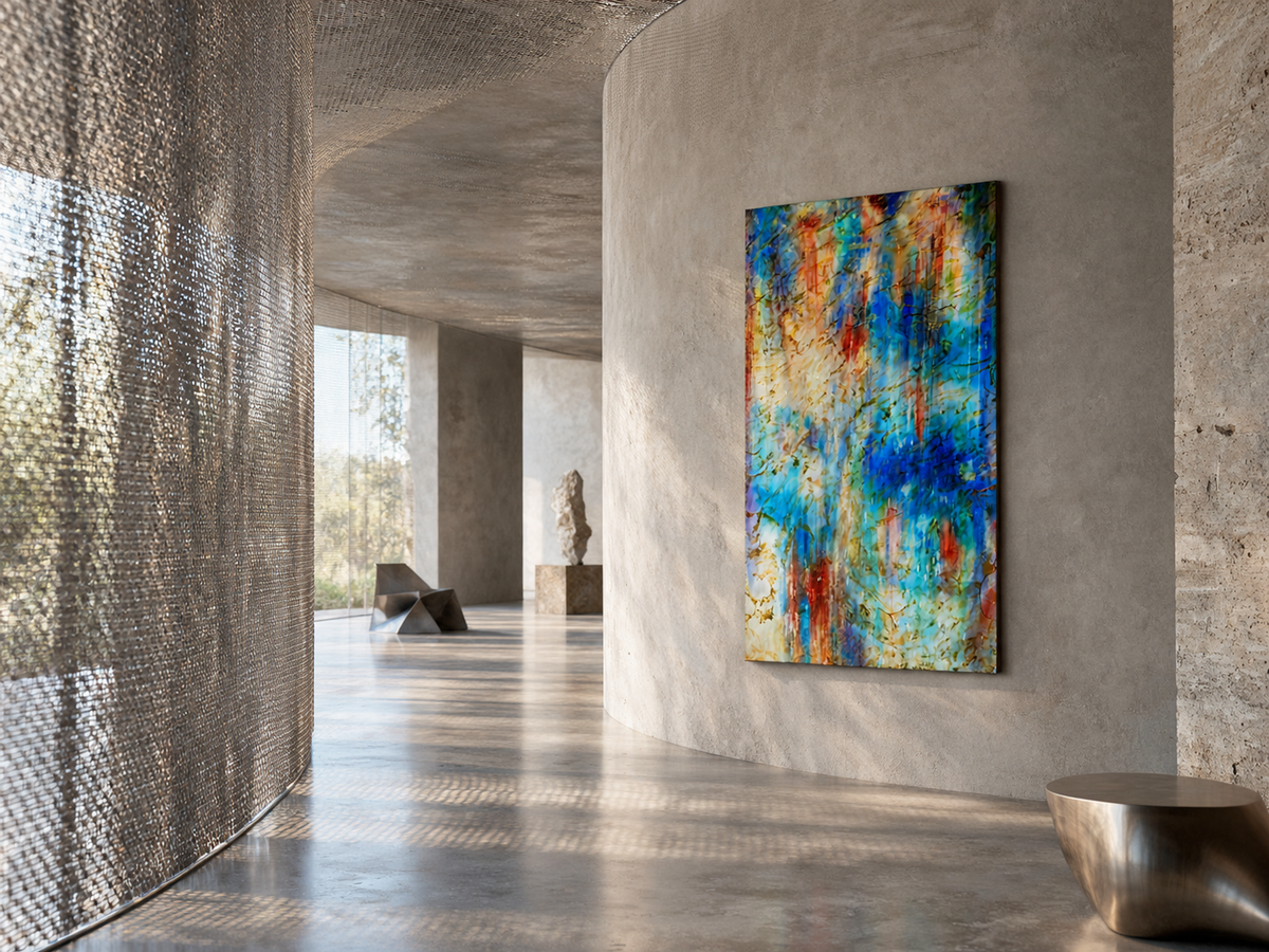 Scarlet Tidal Echo by Neeve Moule Drige — additional artwork view, view 4