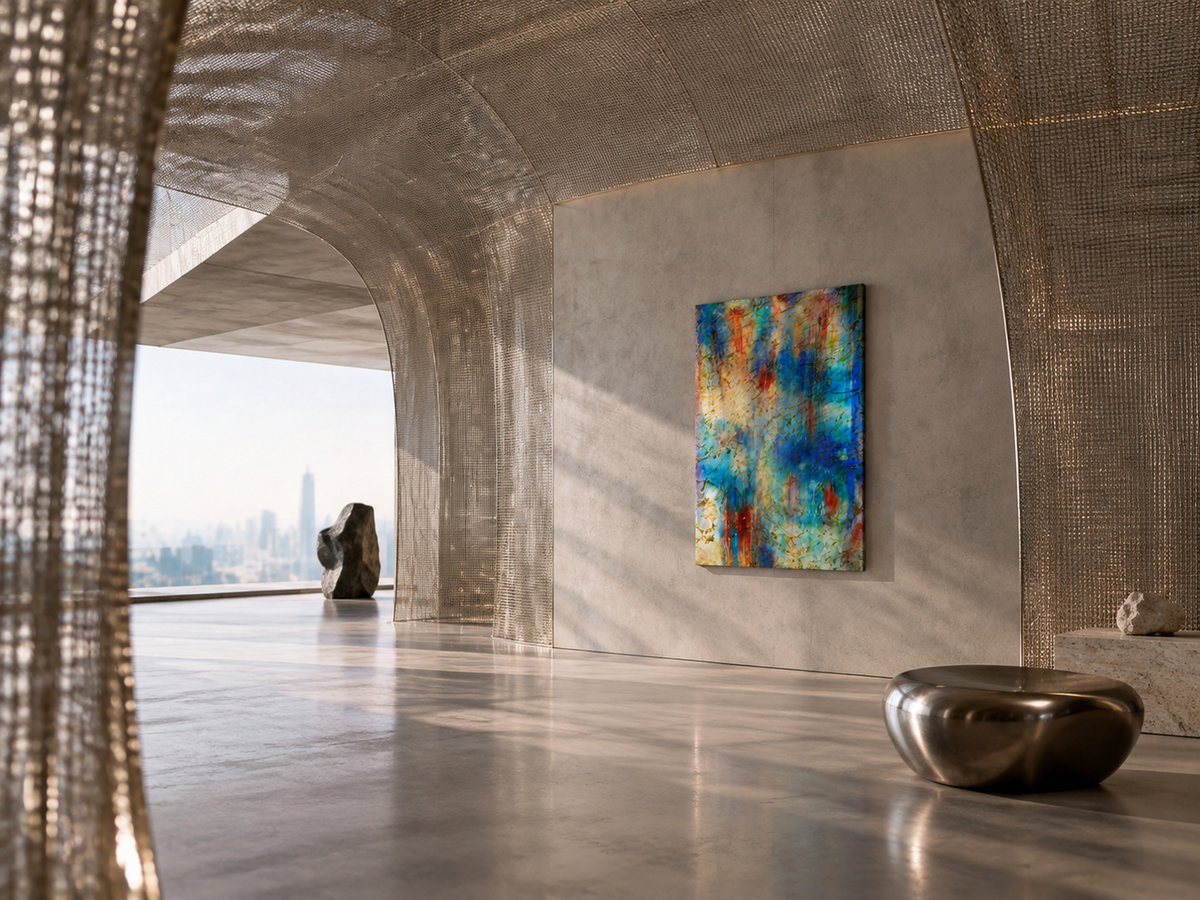 Scarlet Tidal Echo by Neeve Moule Drige — additional artwork view, view 5